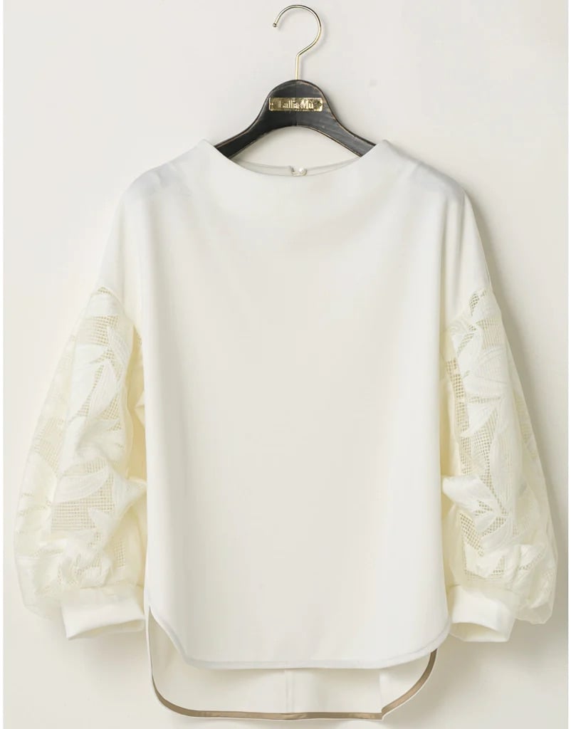 【Lallia Mù】ボタニカルレーススリーブプルオーバー_240725009693