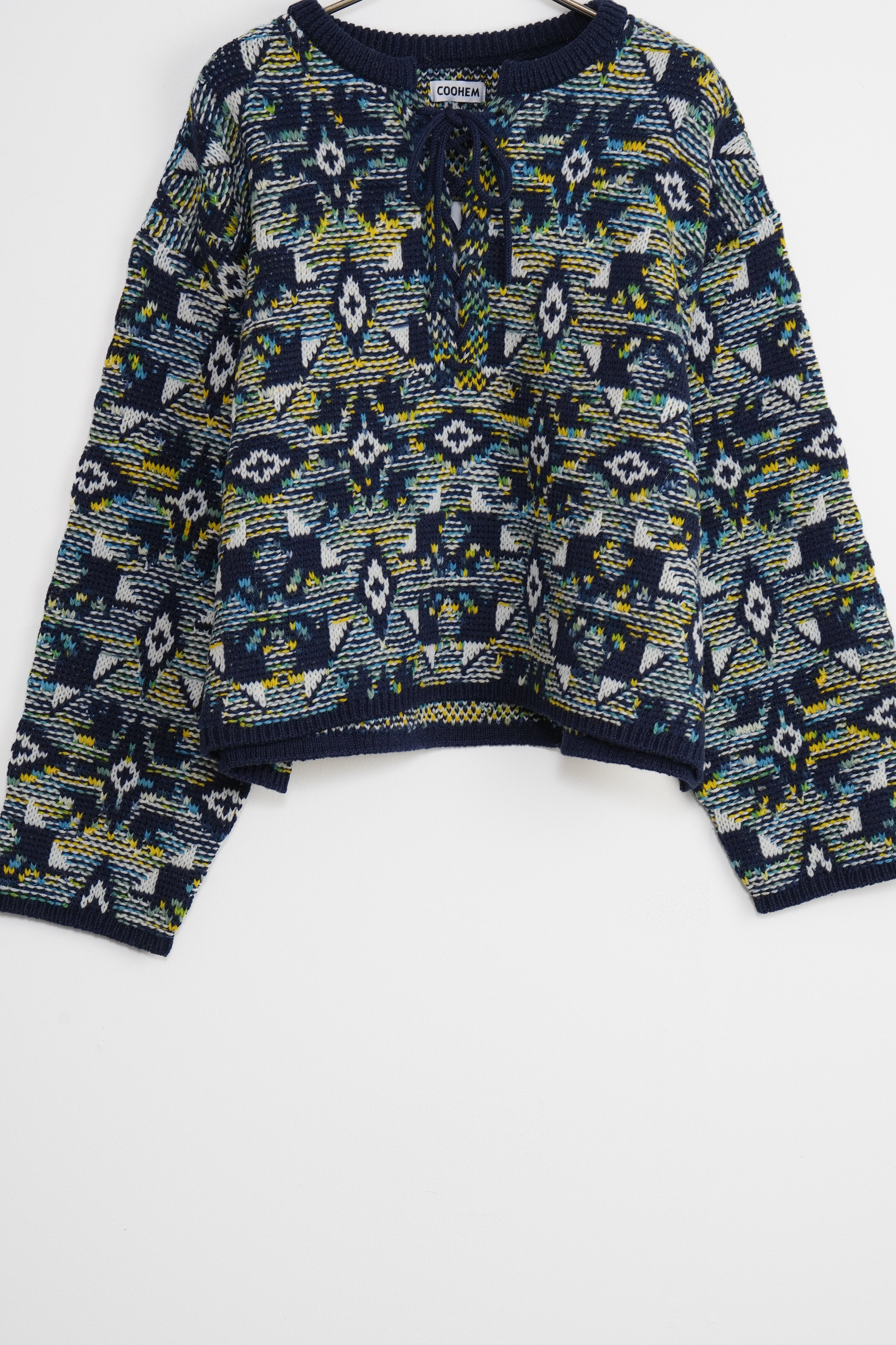 【COOHEM〈women's〉】TUNISIAN JACQUARD P/O_241003004354