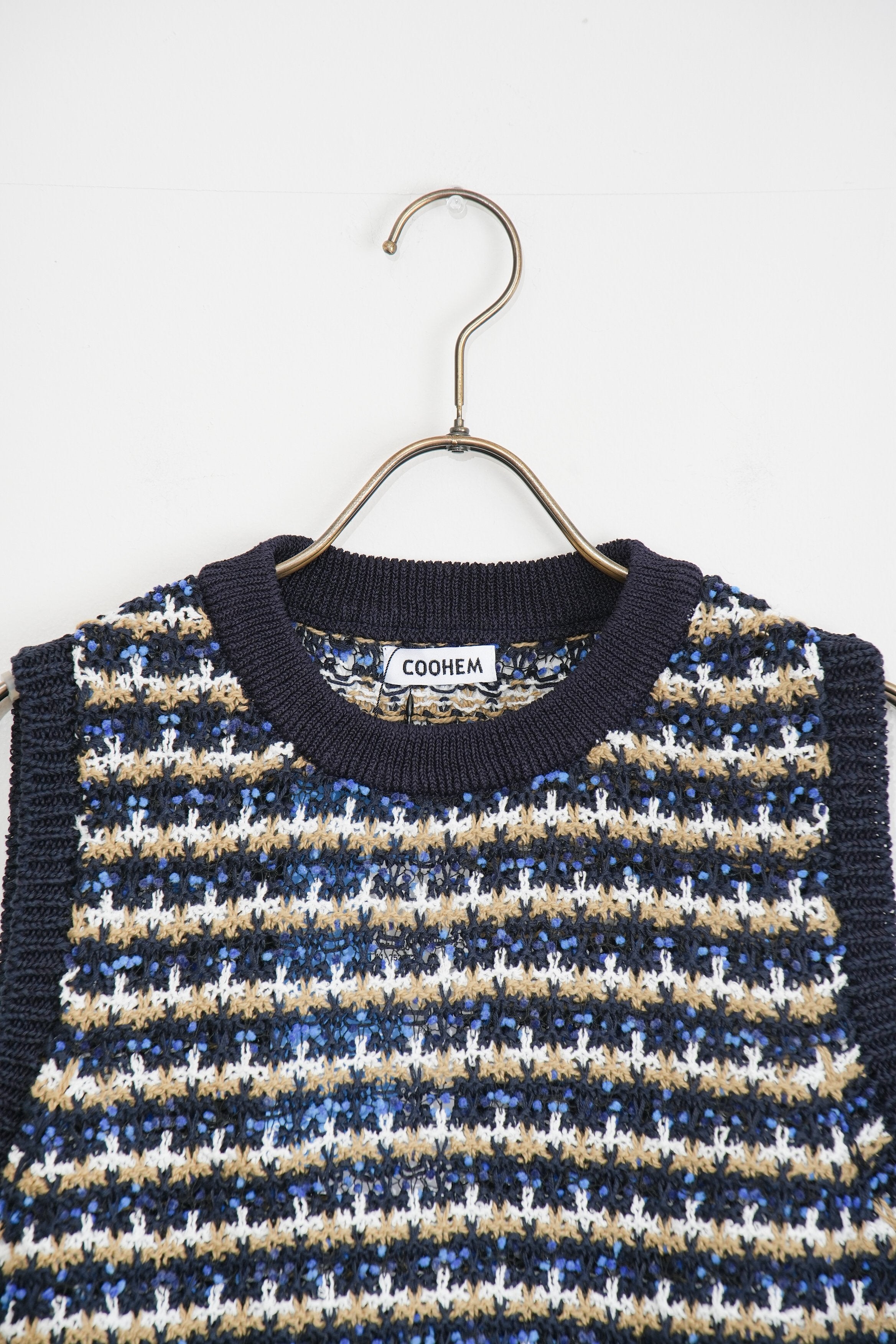 【COOHEM〈women's〉】SUKASHI BORDER KNIT V/T_250326005056