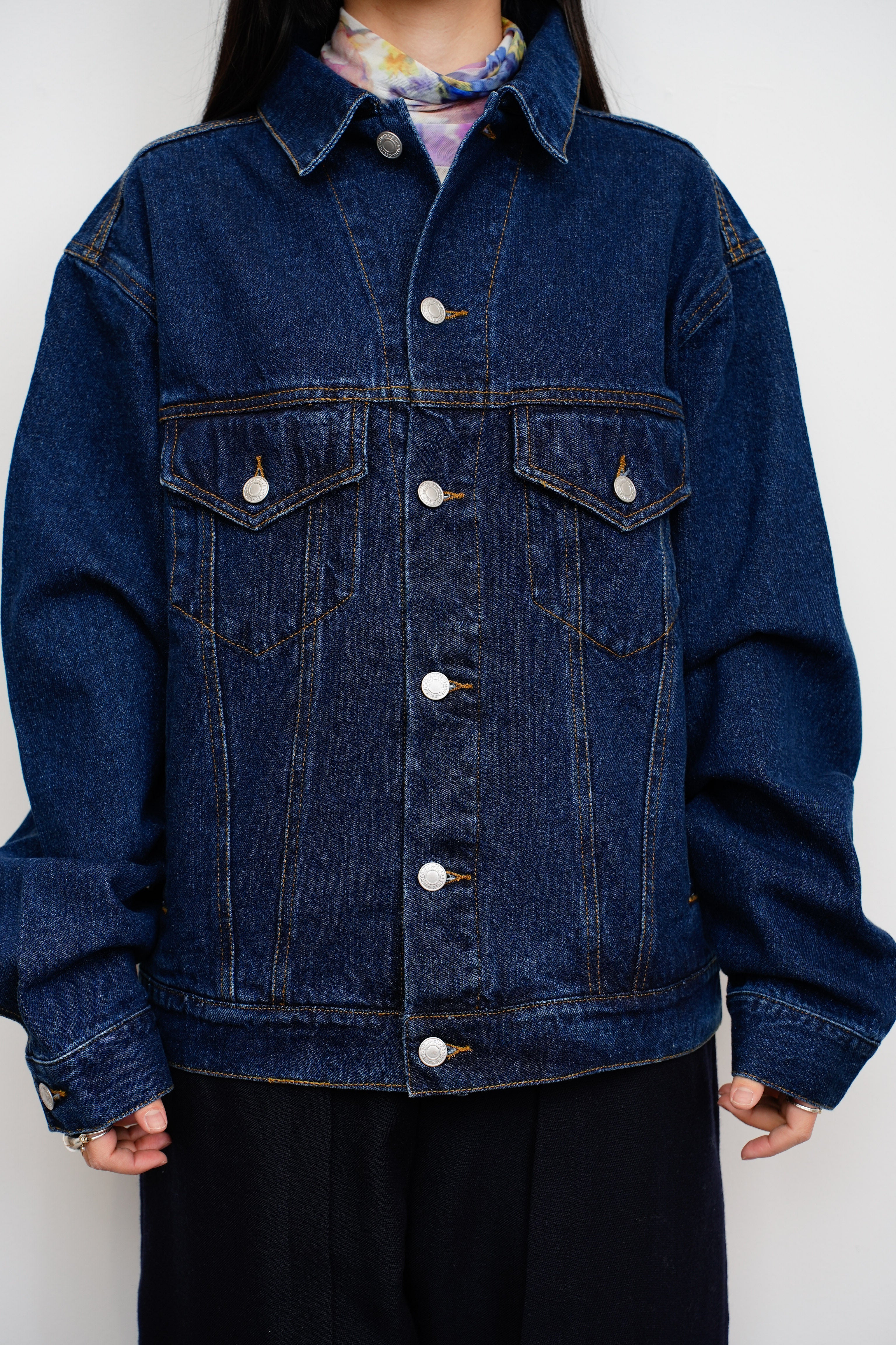 【oryo】I'M OBSESSED バックプリントデニムジャケット_230928007893