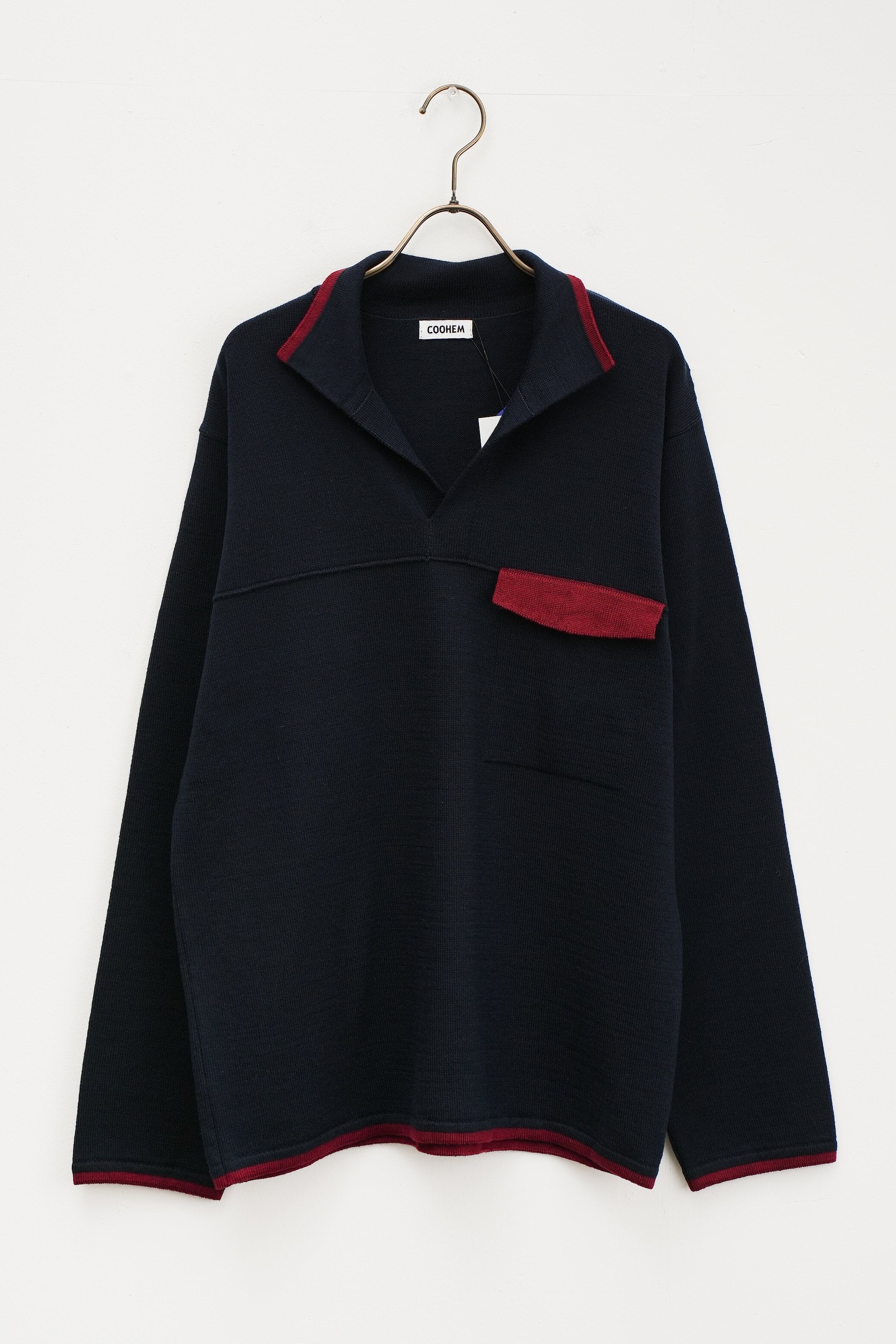 【COOHEM〈men's〉】AMERICAN WOOL & COTTON KNIT PULLOVER_250828004521