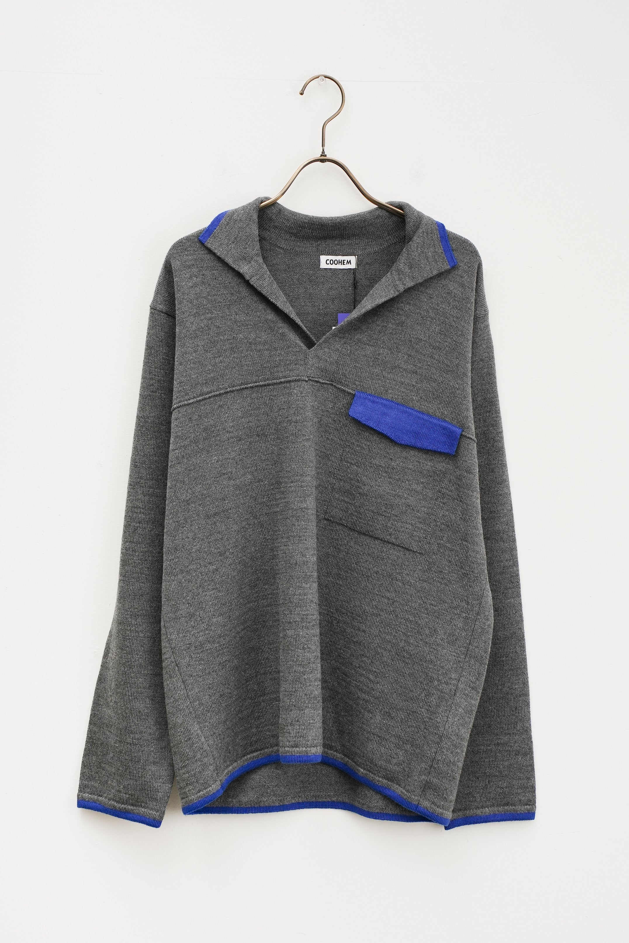 【COOHEM〈men's〉】AMERICAN WOOL & COTTON KNIT PULLOVER_250828004521