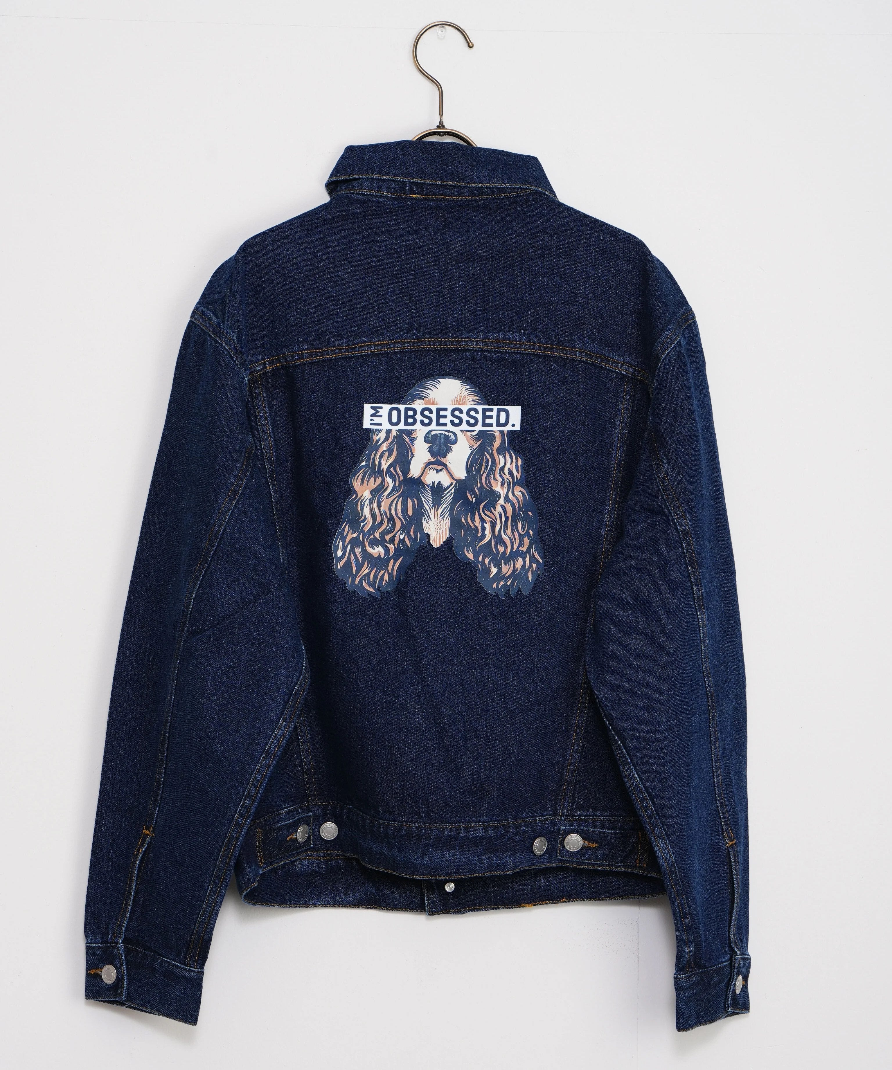 【oryo】I'M OBSESSED バックプリントデニムジャケット_230928007893