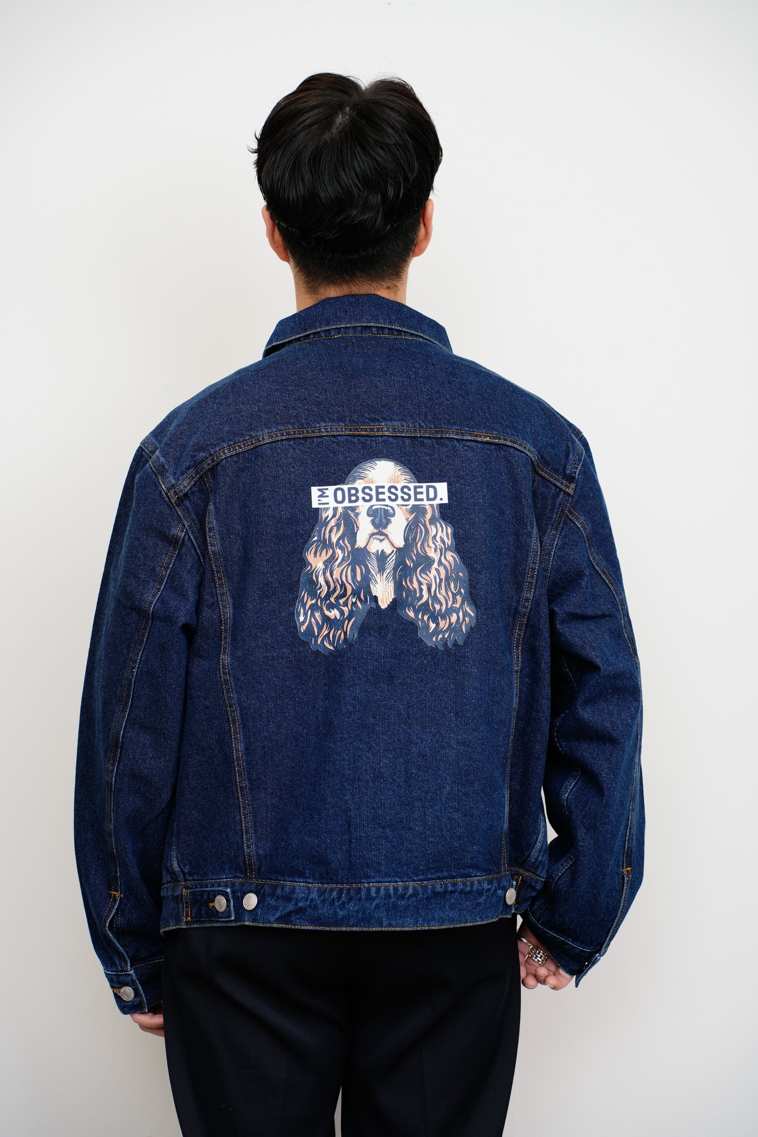 【oryo】I'M OBSESSED バックプリントデニムジャケット_230928007893