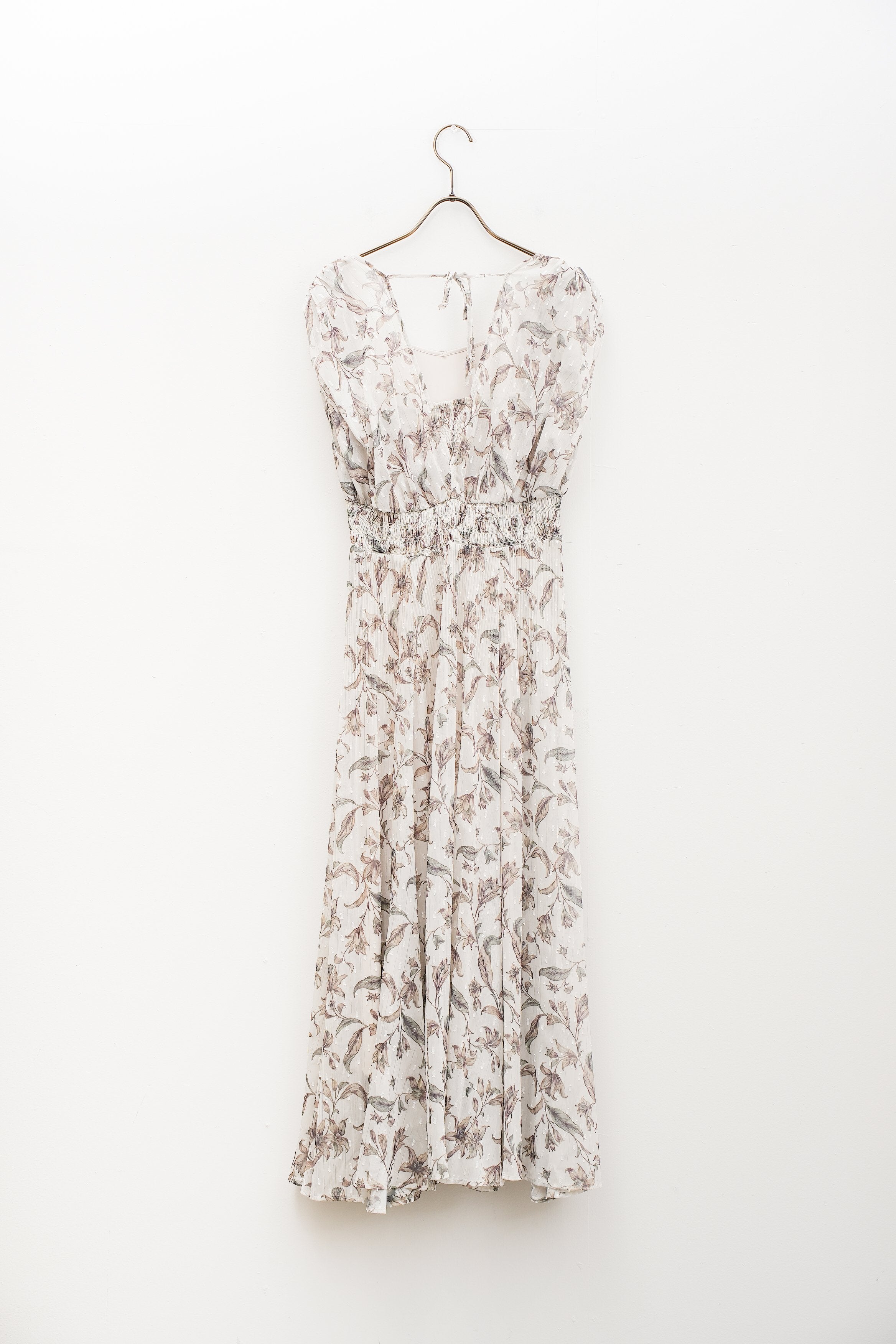 【COCO DEAL】ショルダーギャザーフラワープリントワンピース_250716002112