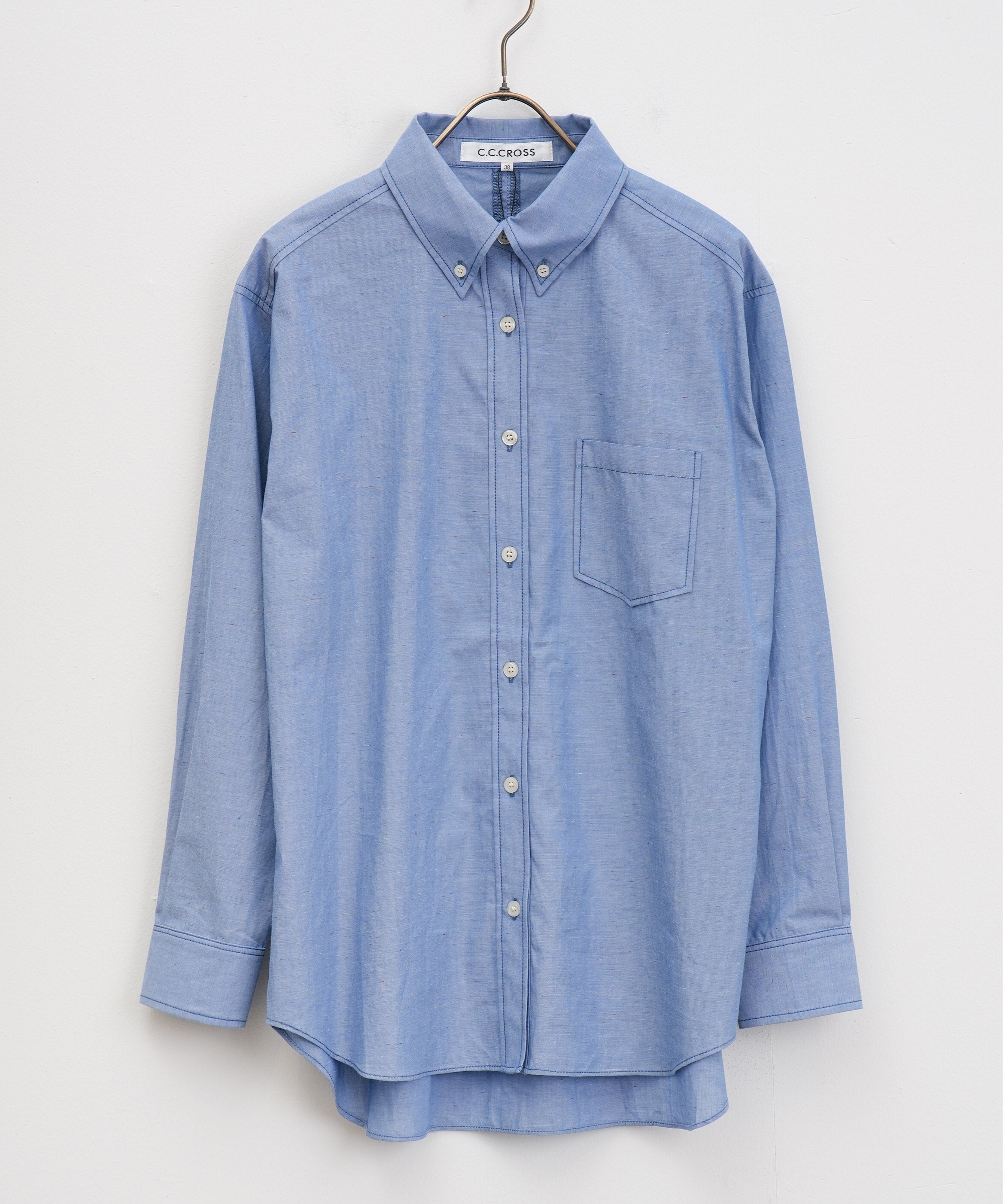【C.C.CROSS】カラーネップボタンダウンSH_250328005270