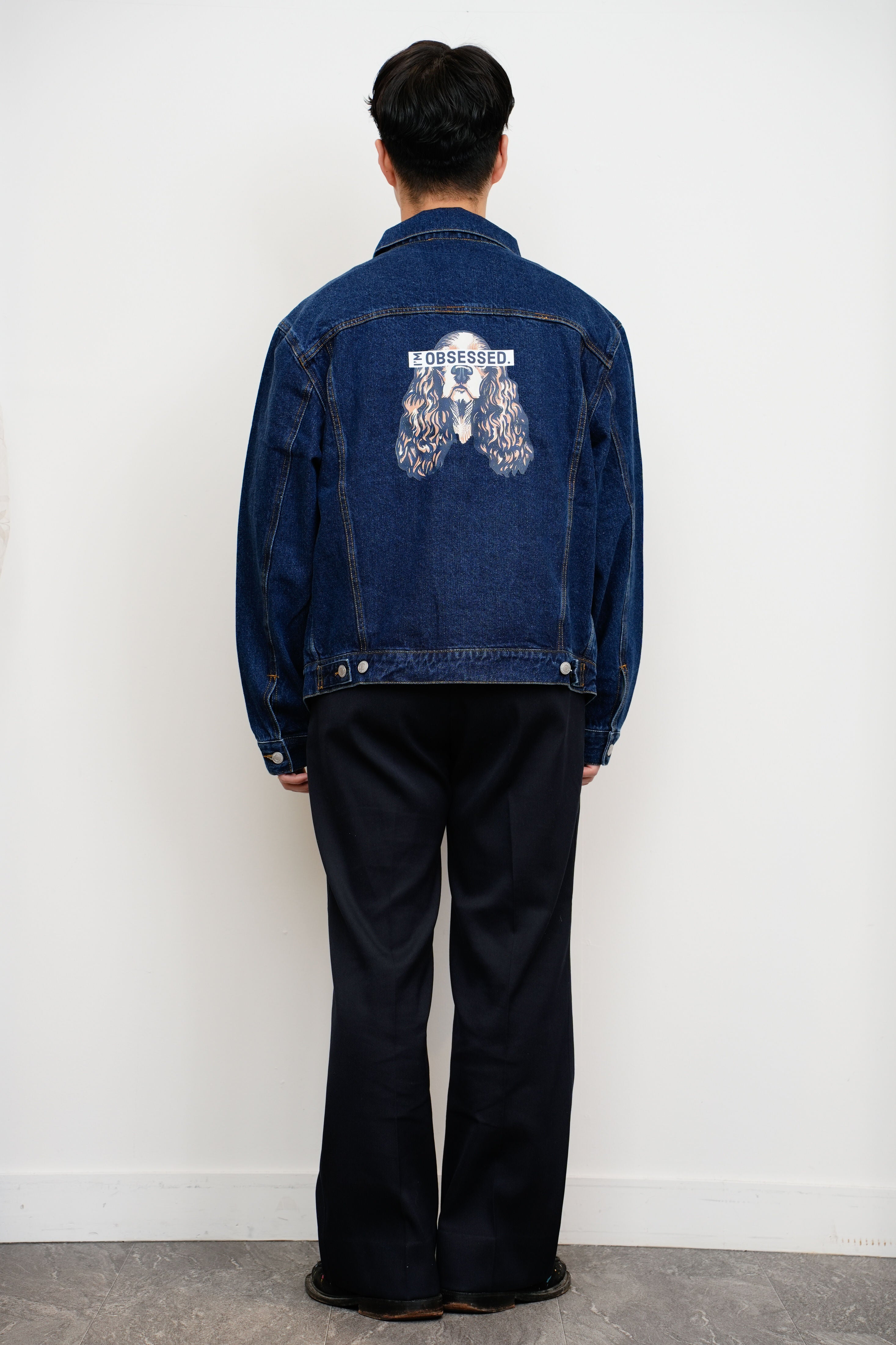 【oryo】I'M OBSESSED バックプリントデニムジャケット_230928007893