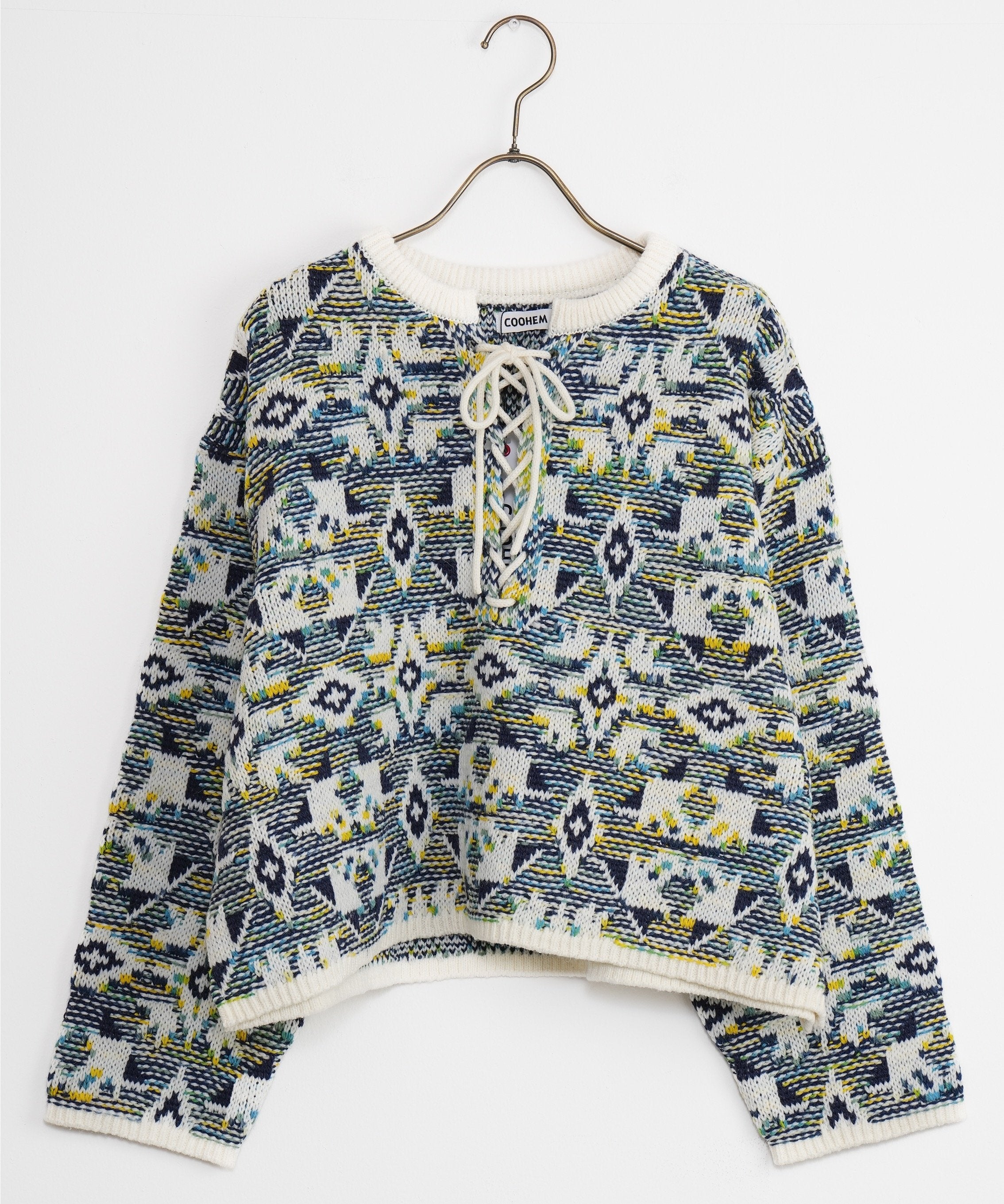 【COOHEM〈women's〉】TUNISIAN JACQUARD P/O_241003004354