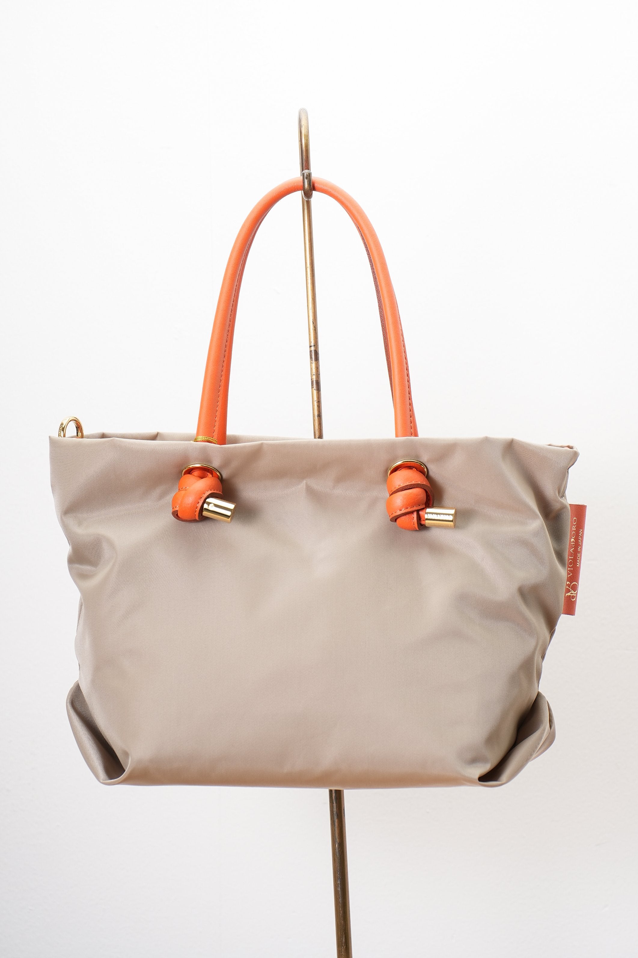 【VIOLAd'ORO】ノットハンドルナイロントートバッグSサイズ_250519008934