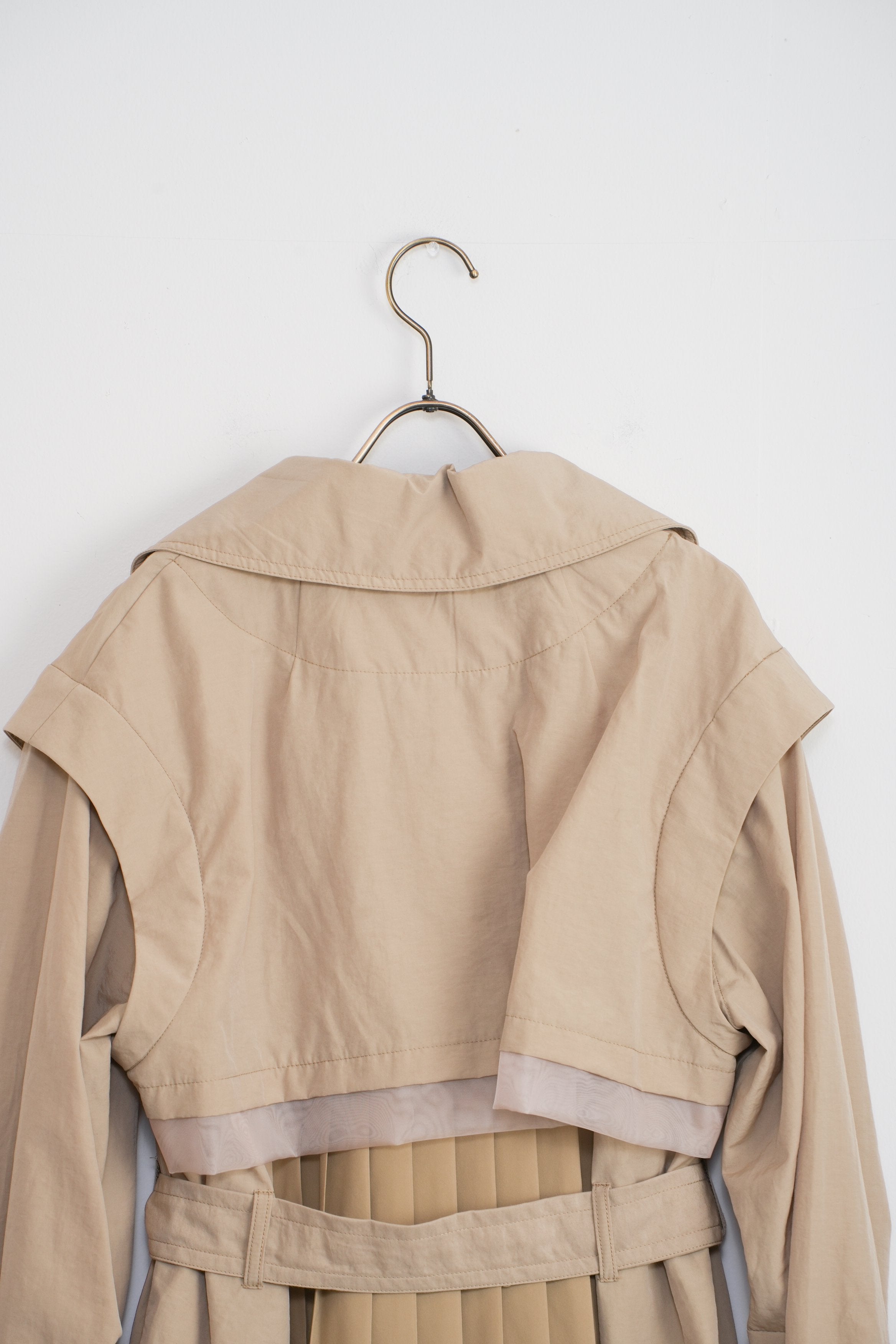 【Lallia Mù】デタッチスリーブミドルトレンチコート_240301008182