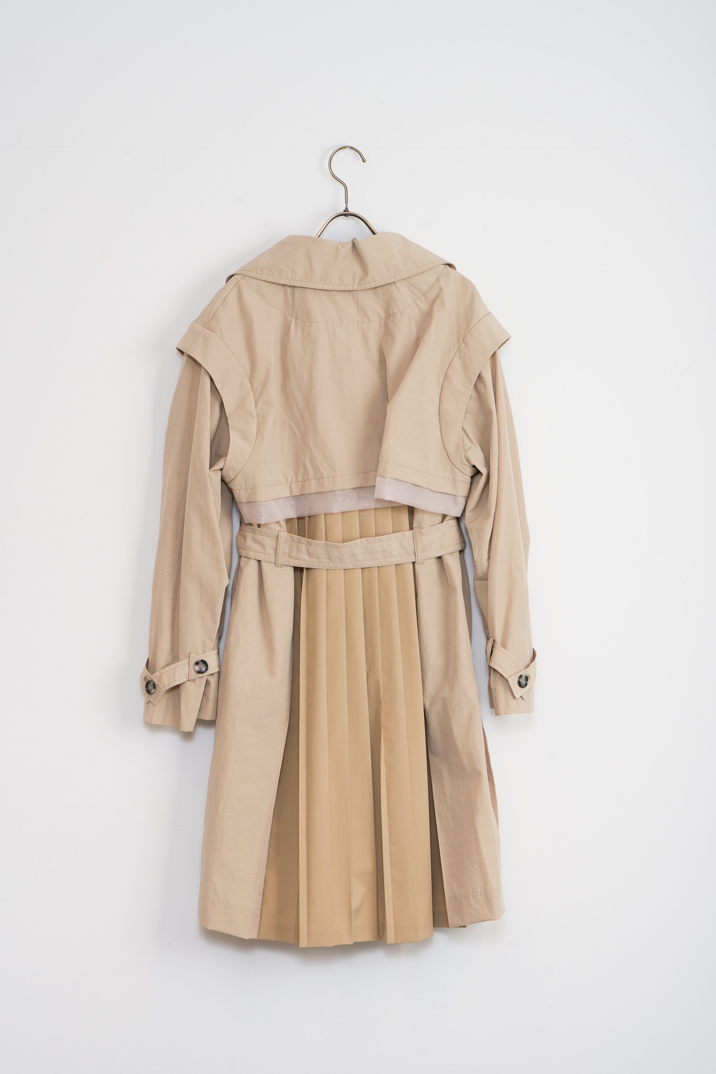 【Lallia Mù】デタッチスリーブミドルトレンチコート_240301008182