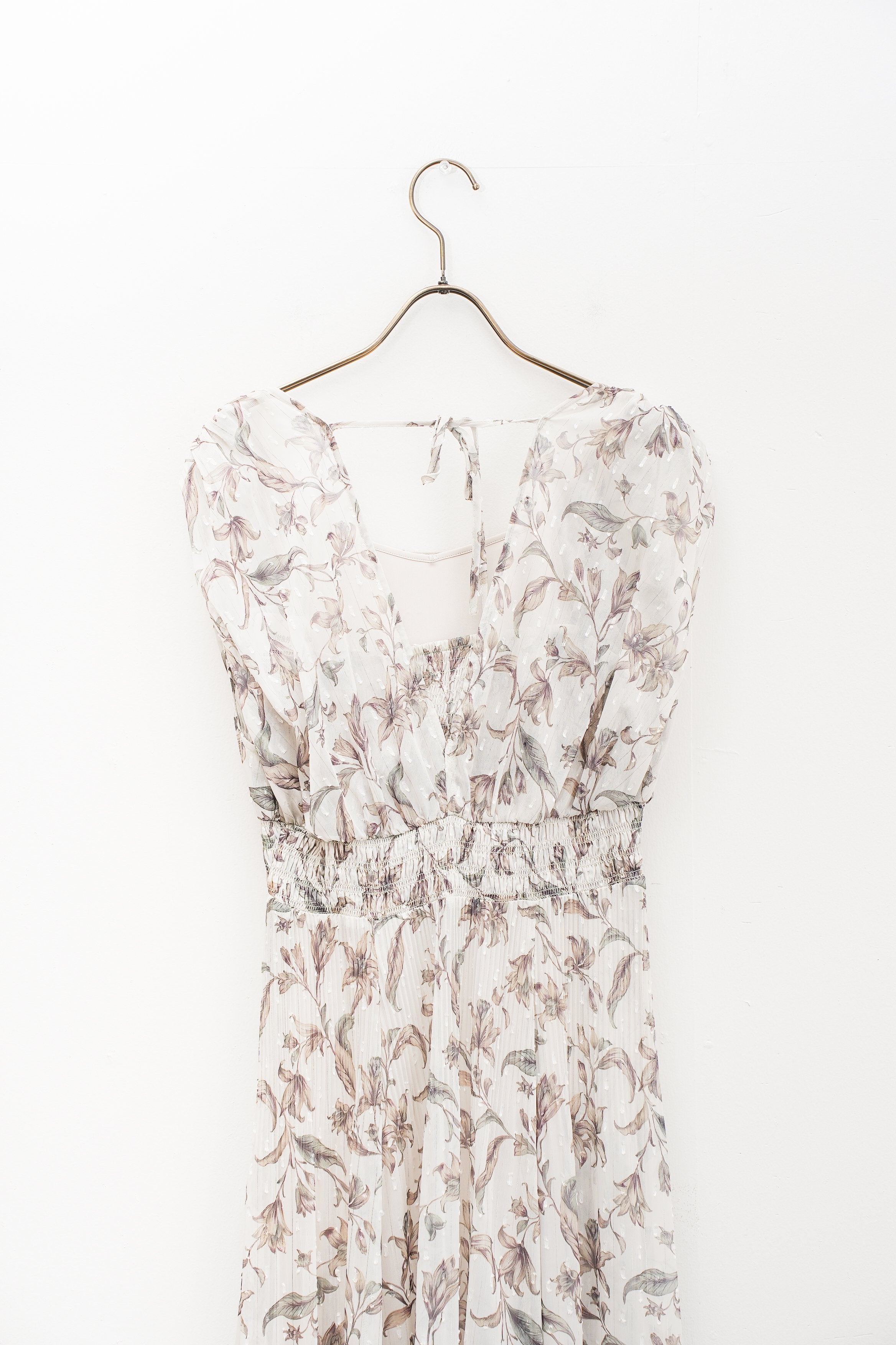 【COCO DEAL】ショルダーギャザーフラワープリントワンピース_250716002112