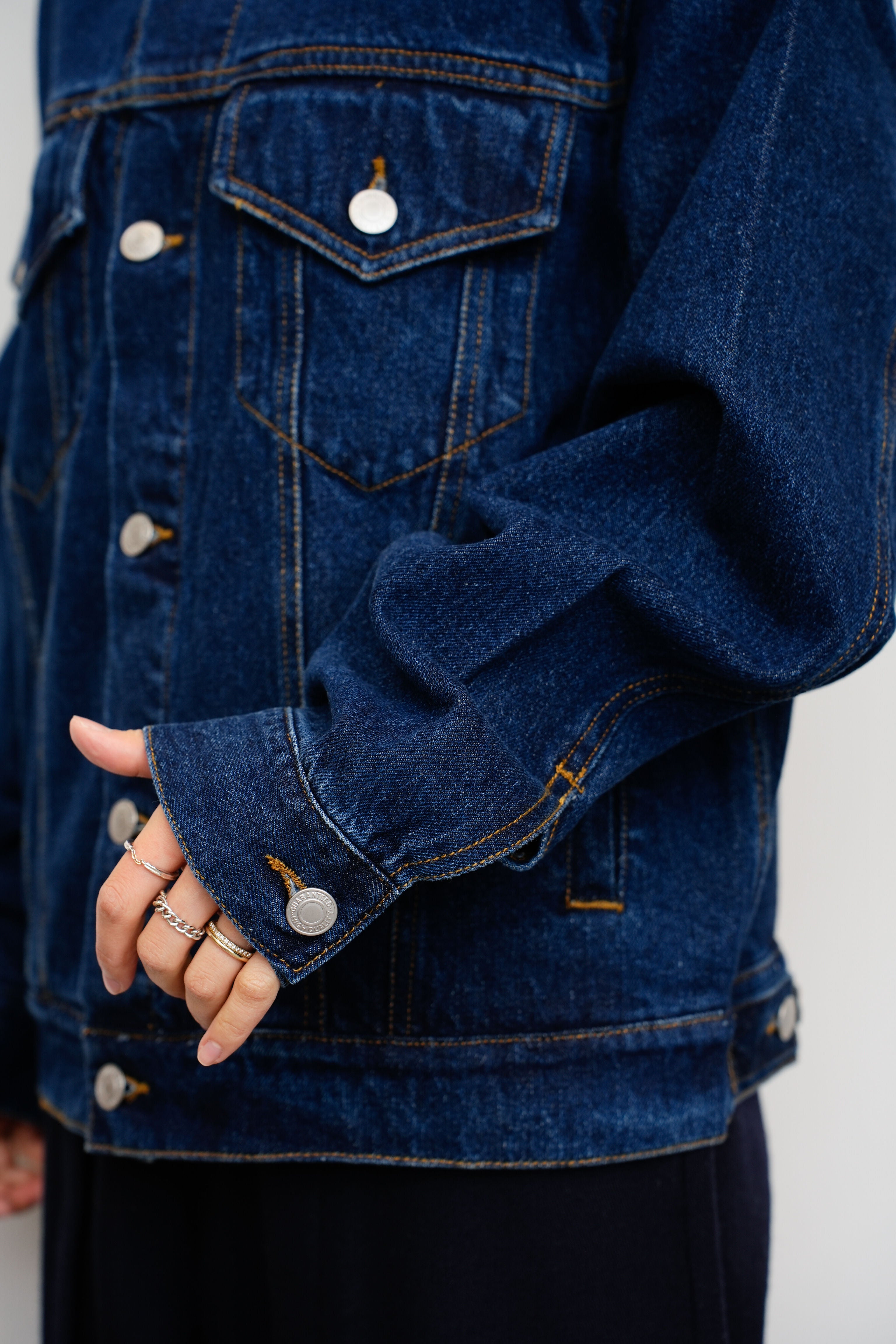 【oryo】I'M OBSESSED バックプリントデニムジャケット_230928007893