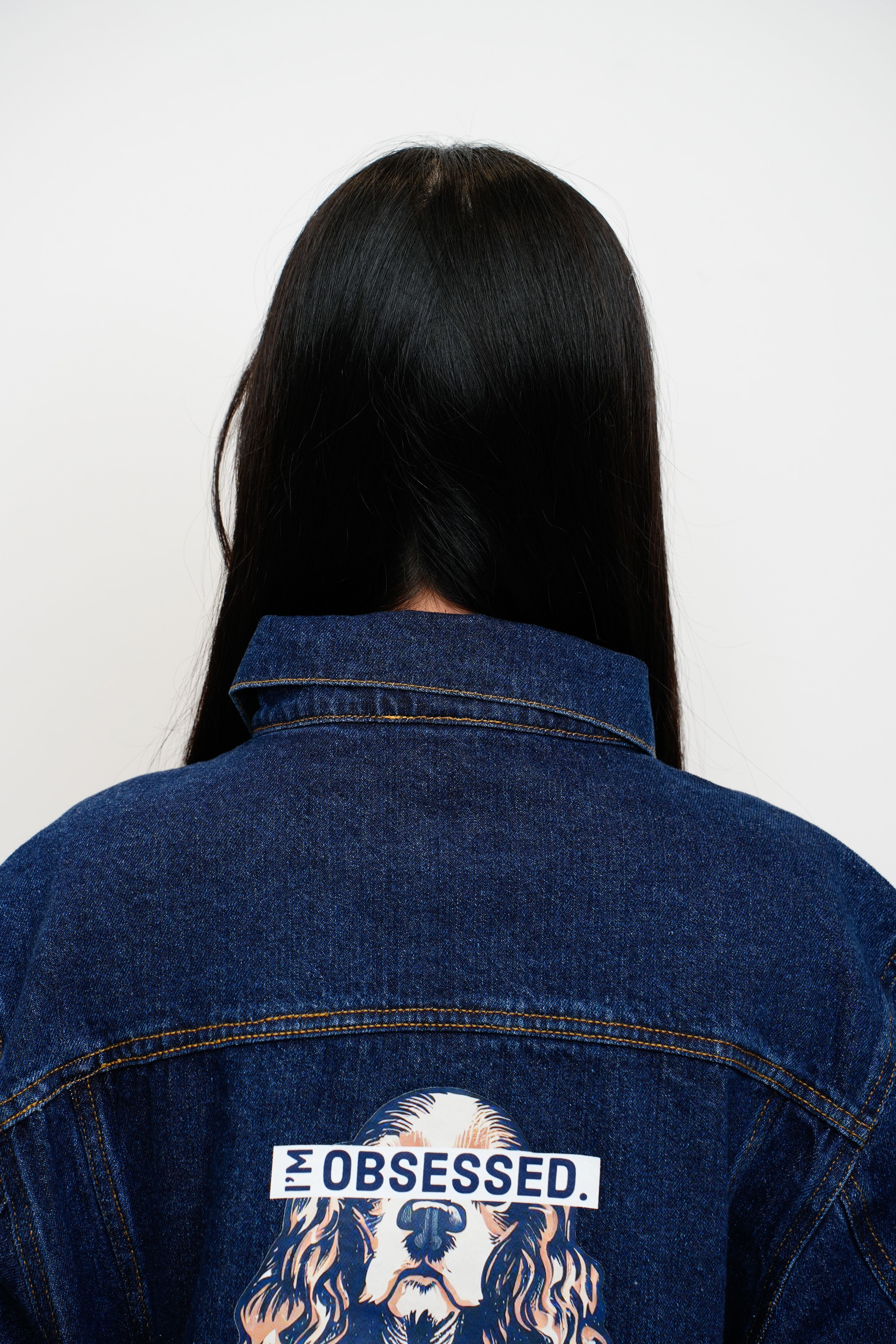 【oryo】I'M OBSESSED バックプリントデニムジャケット_230928007893