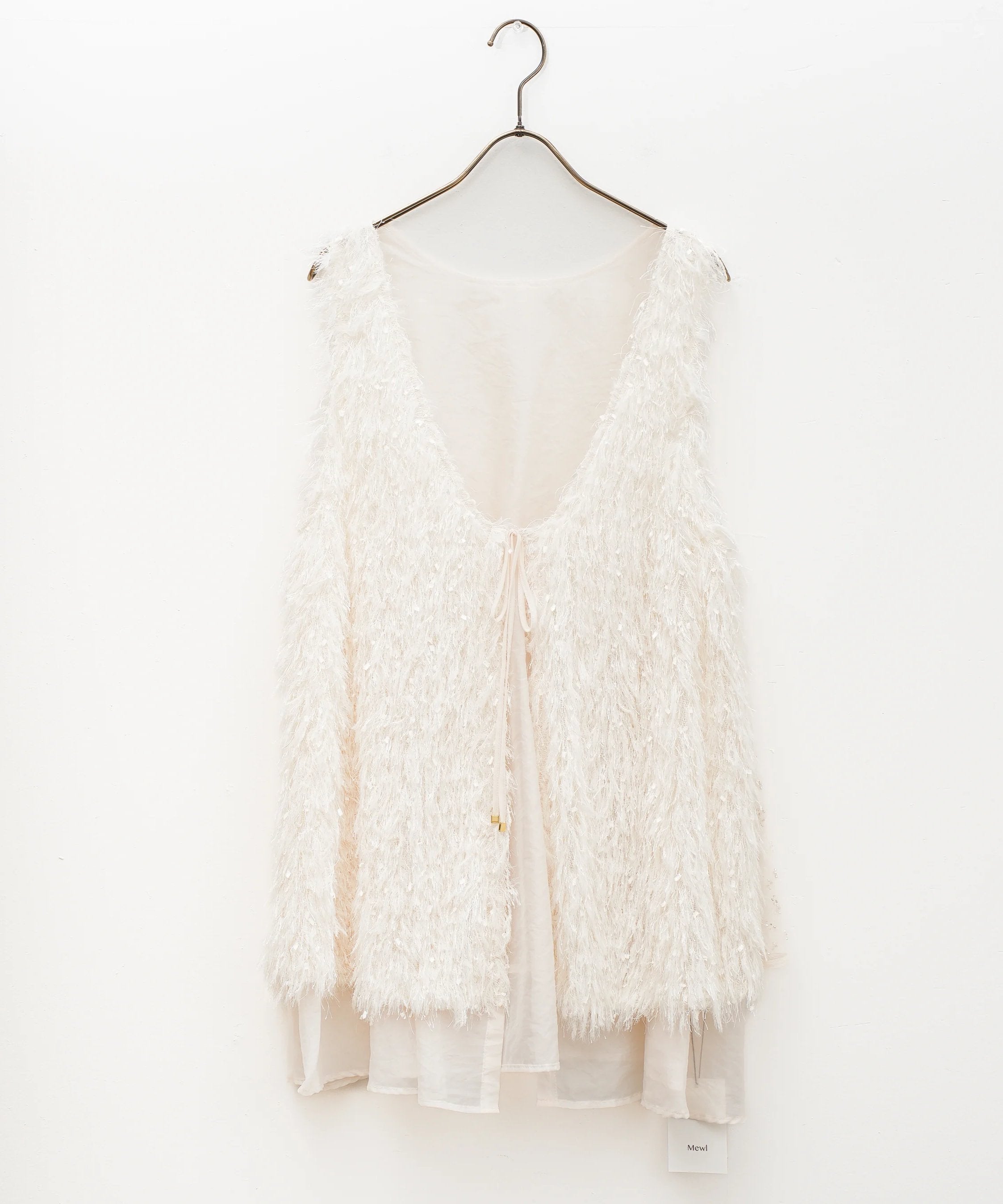 【Mewl】ふわふわジャガードチュニックベスト_250809003686