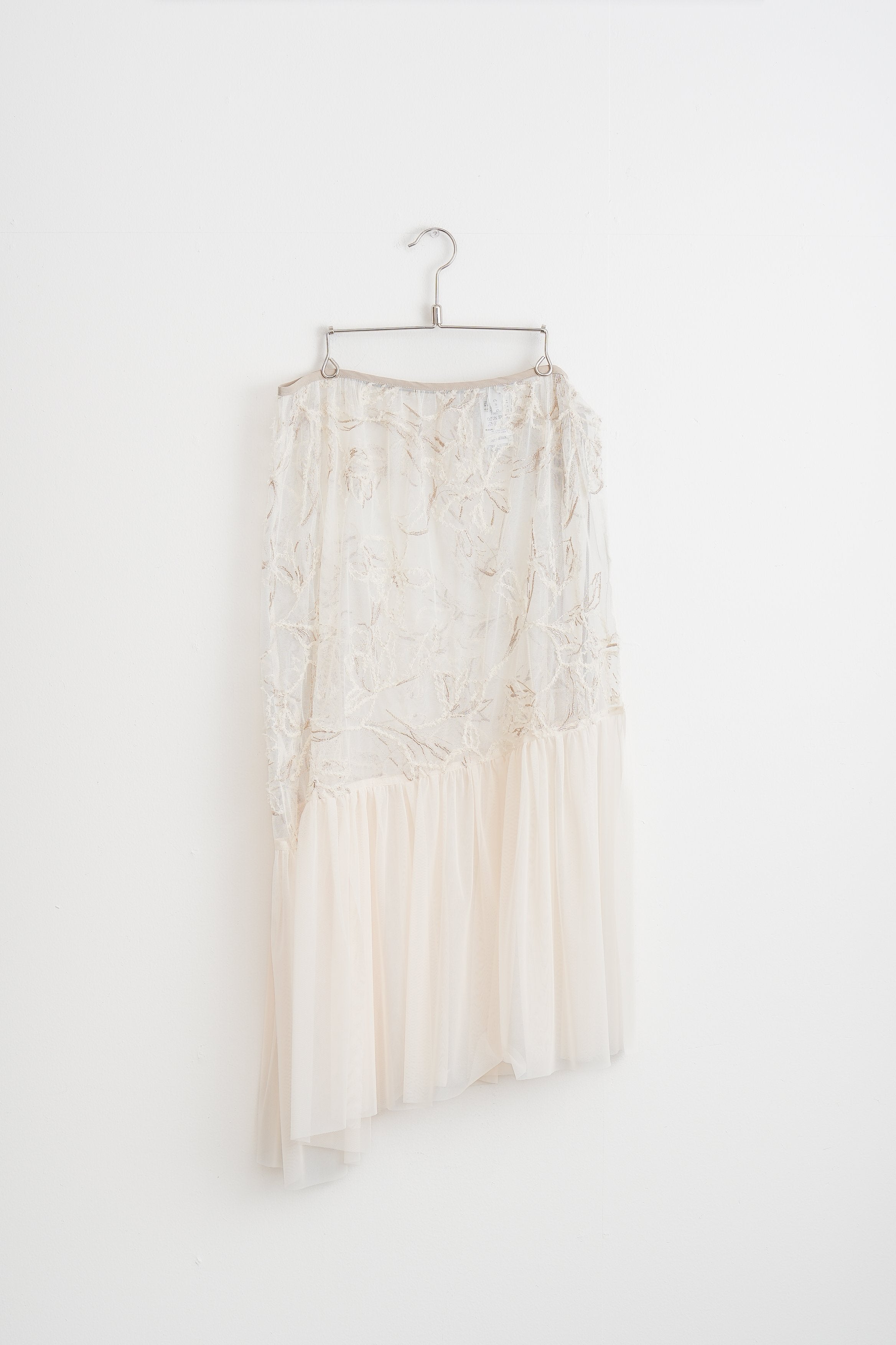 【CHIGNON】モール刺繍チュールオーバースカート_250607009887