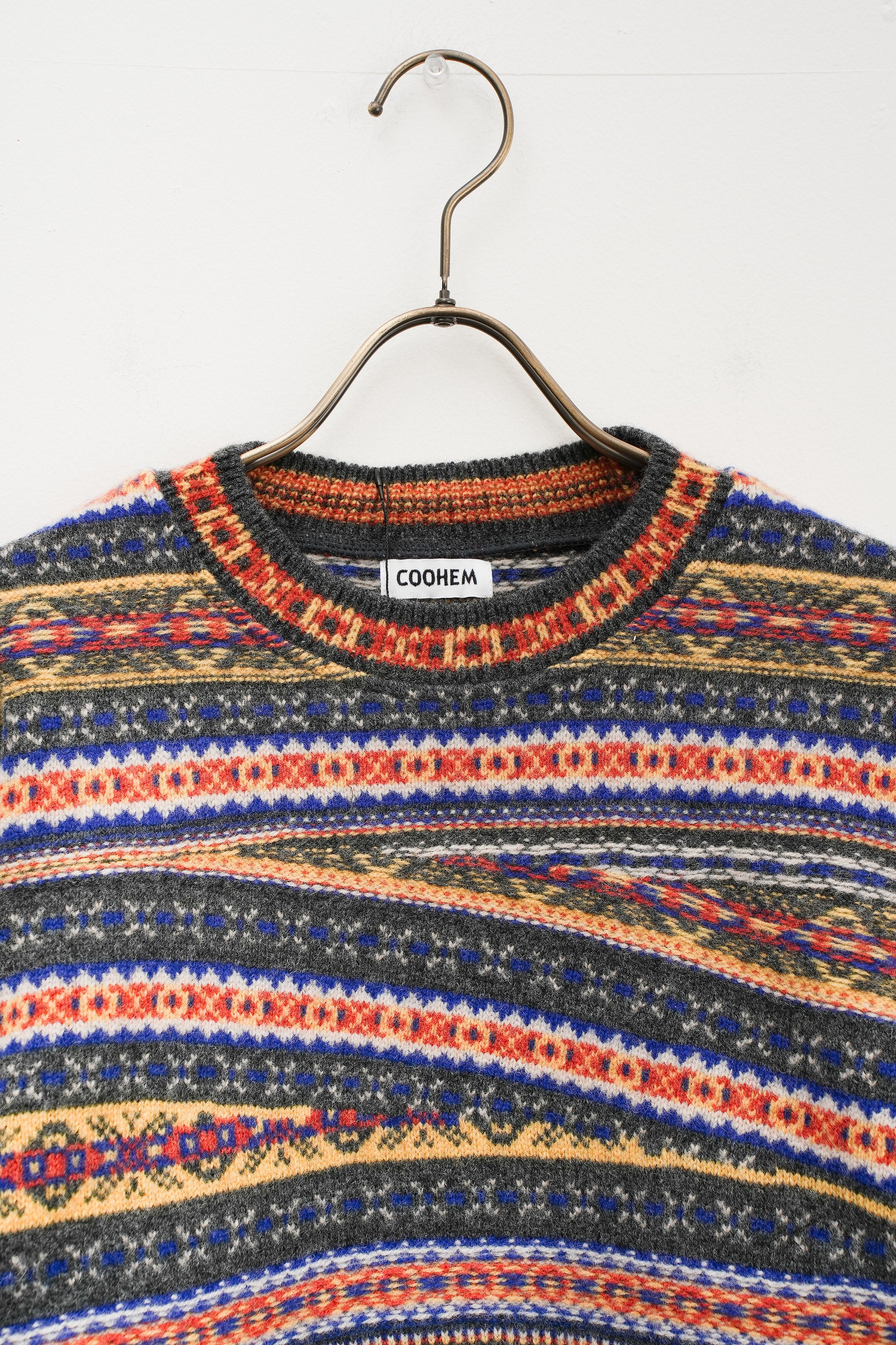 【COOHEM〈women's〉】CRAZY FAIR ISLE KNIT PULLOVER_250828004507