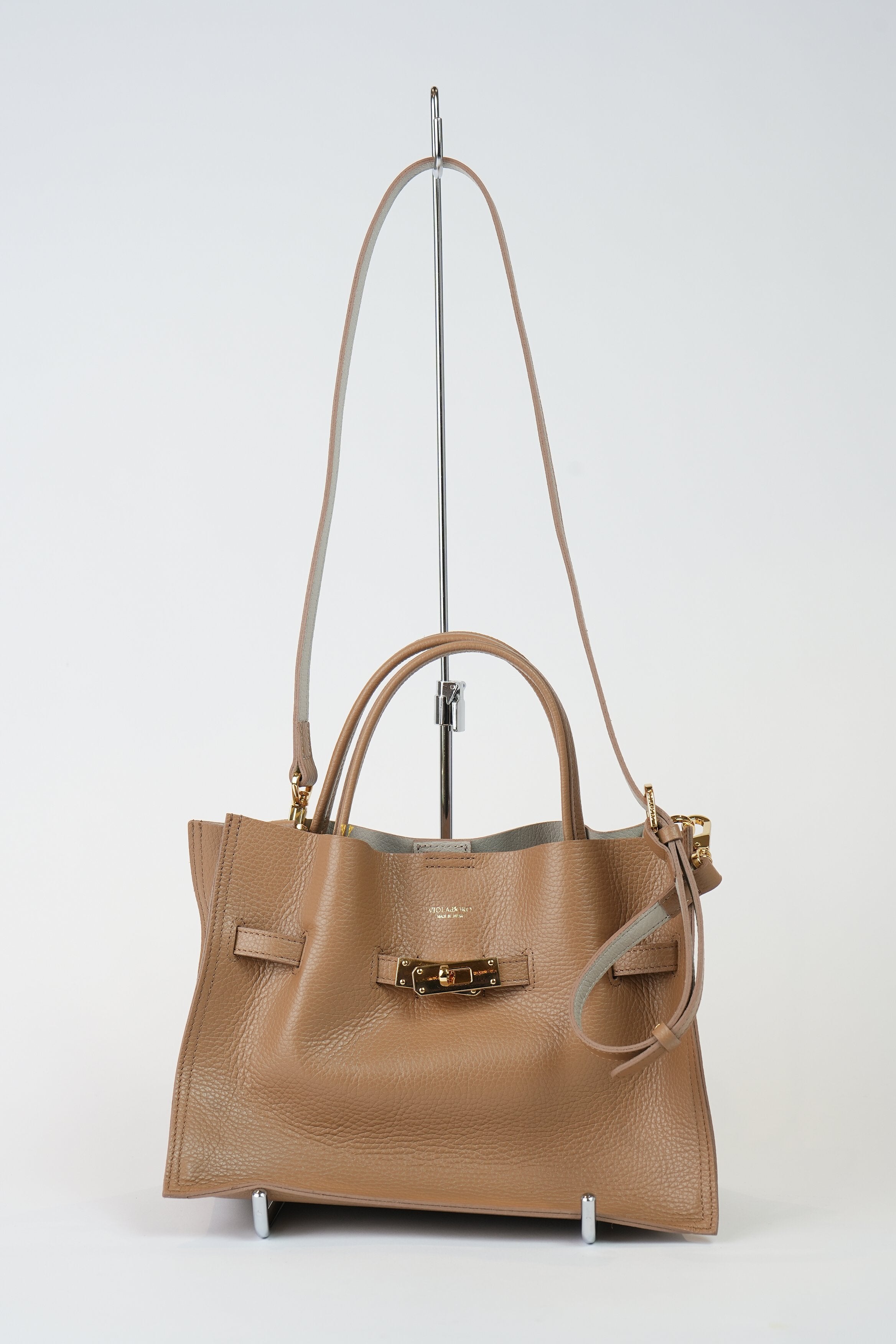 【VIOLAd'ORO】TRERO イタリアンWフェイスレザートートバッグMサイズ_240917003054