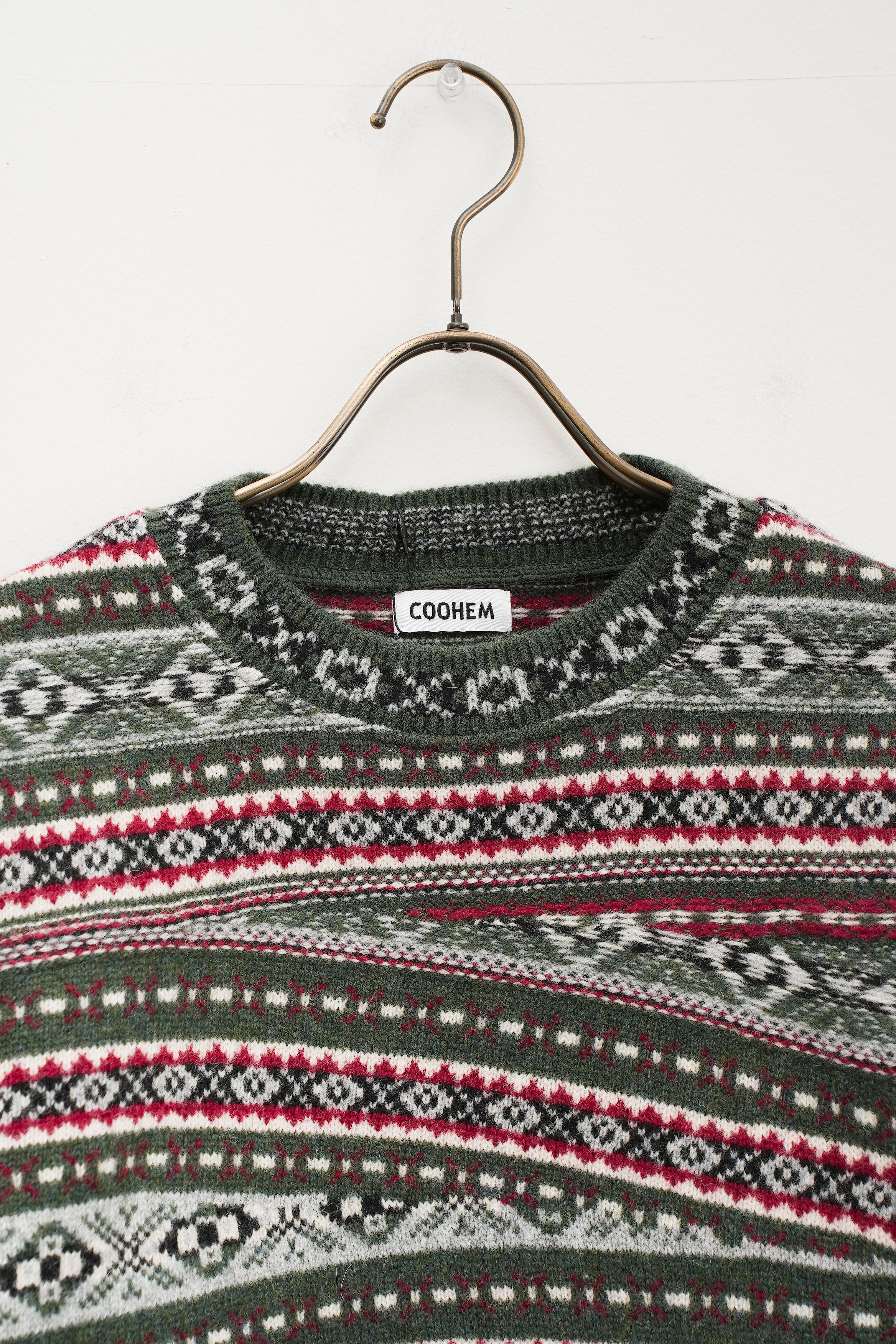 【COOHEM〈women's〉】CRAZY FAIR ISLE KNIT PULLOVER_250828004507
