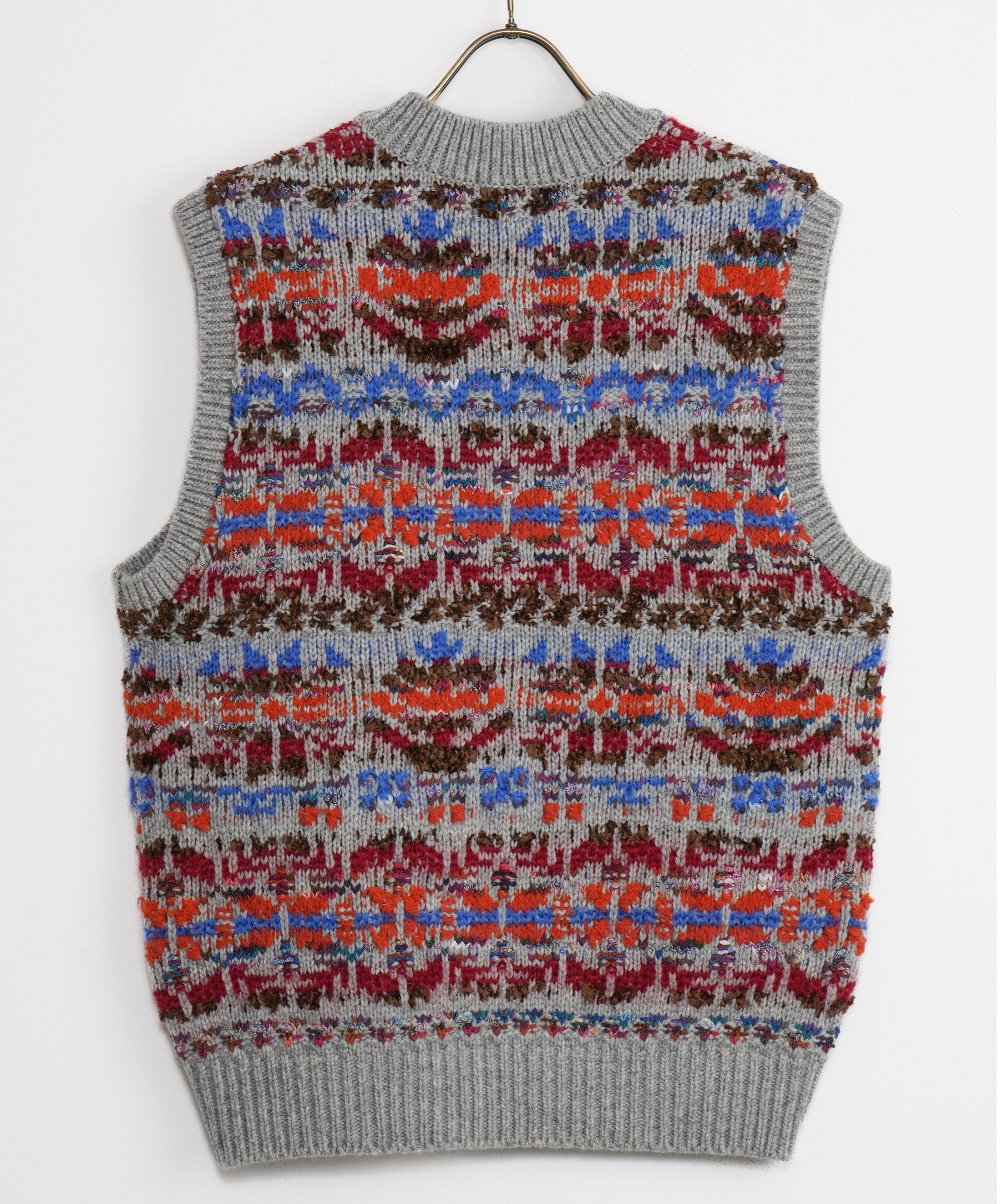 【COOHEM〈men's〉】FAIR ISLE KNIT V/T_241003004357