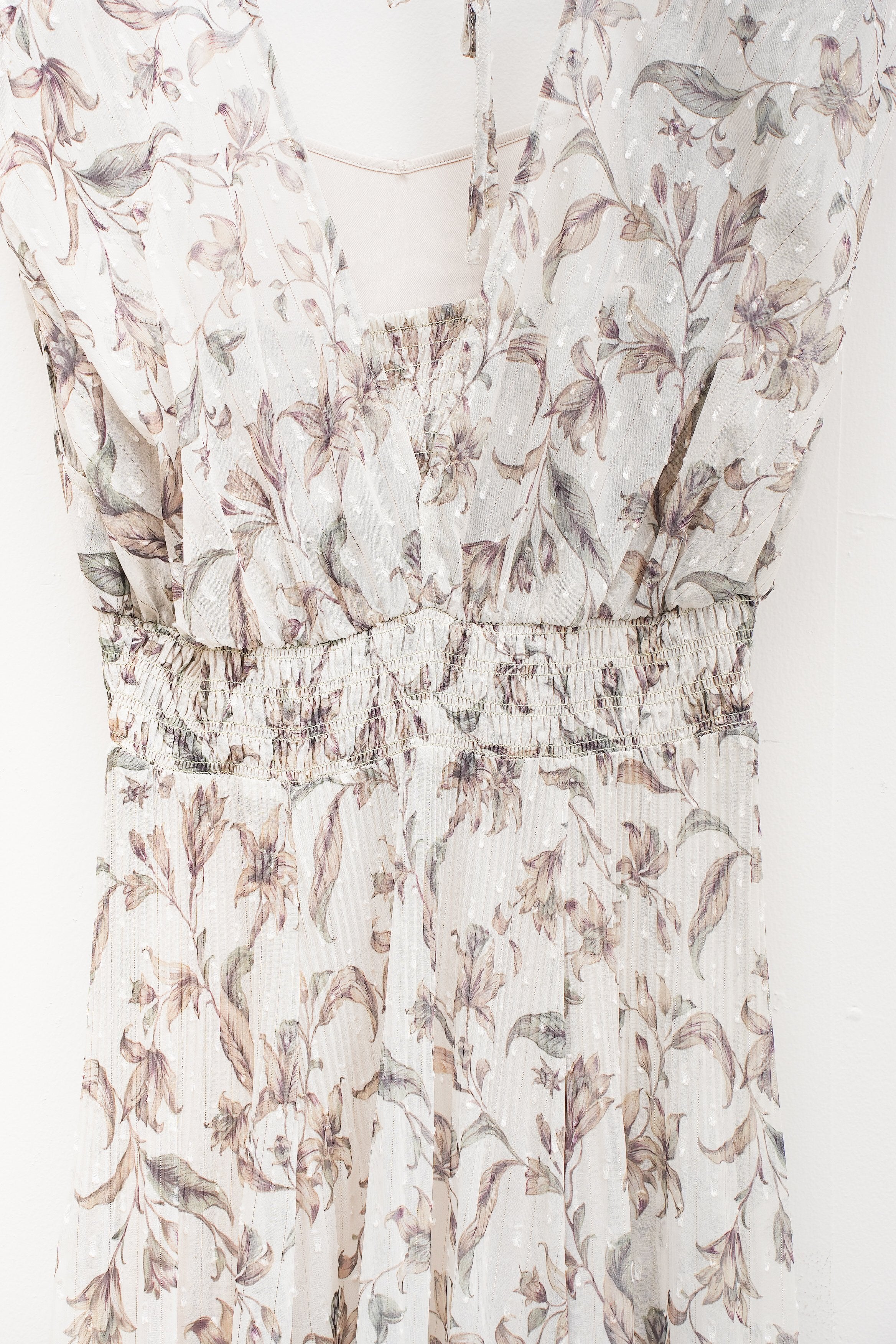 【COCO DEAL】ショルダーギャザーフラワープリントワンピース_250716002112