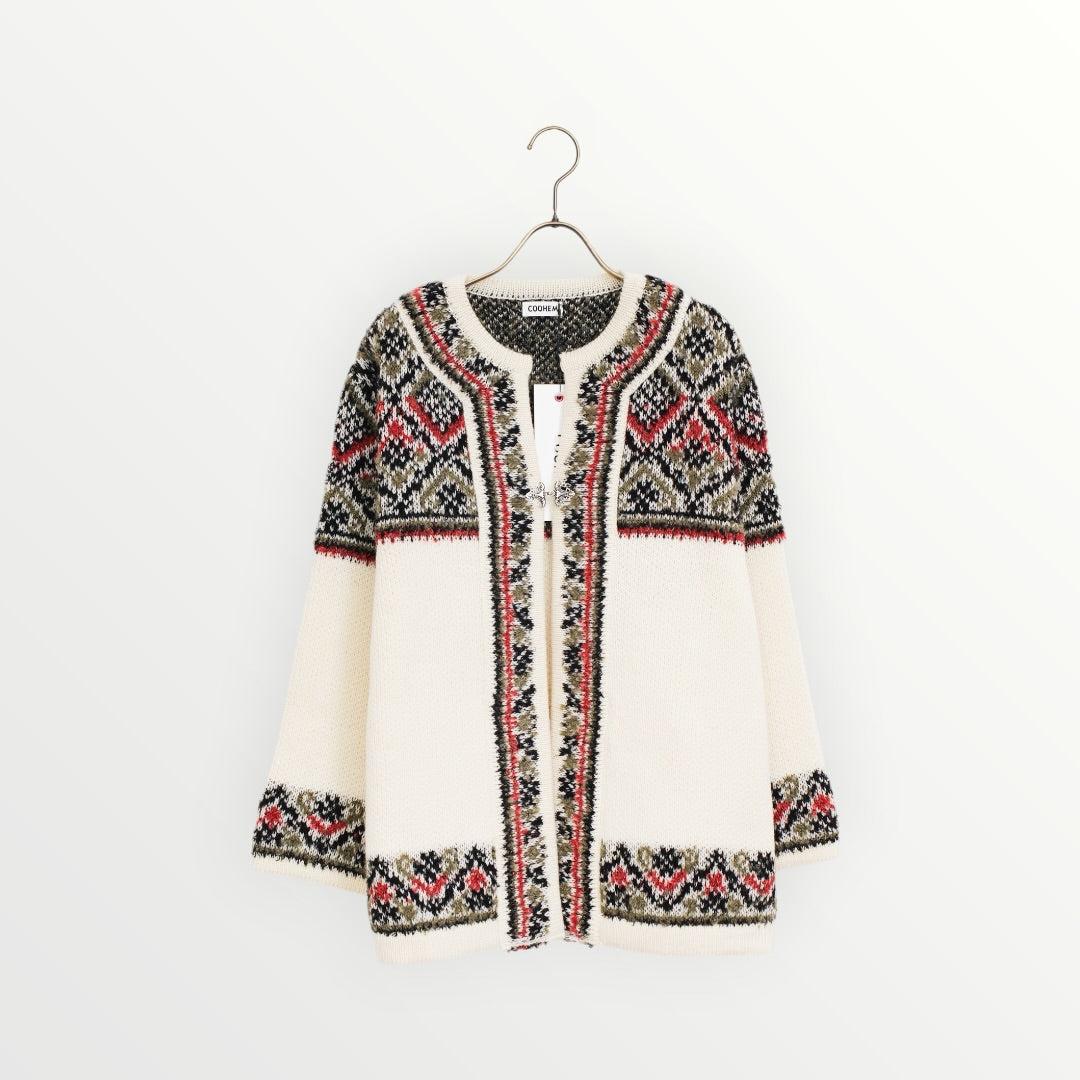 【COOHEM〈womens〉】NORWEGIAN KNIT CARDIGAN_251011008071