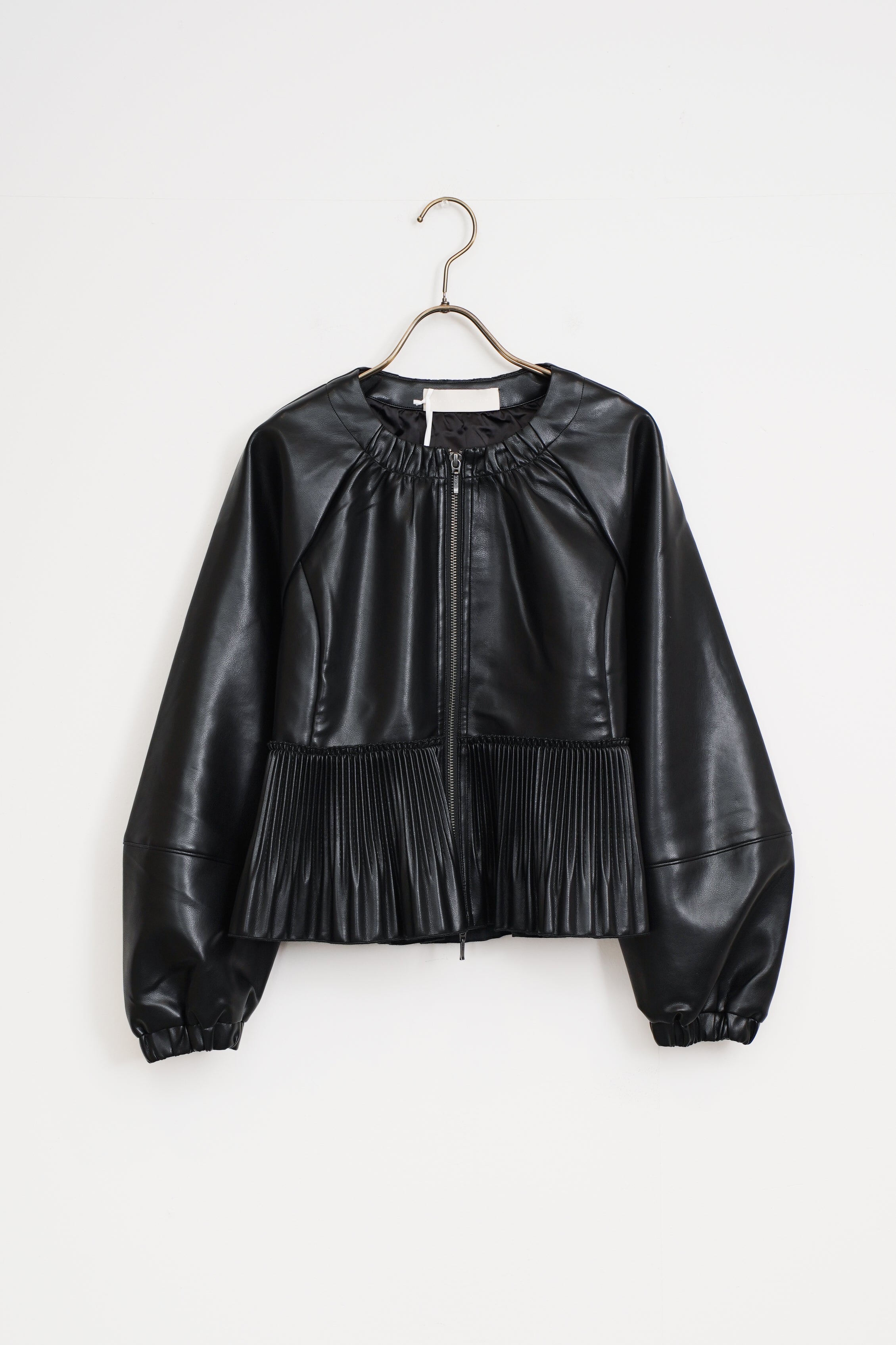 【MARILYN MOON】エコレザープリーツジャケット_251002007238