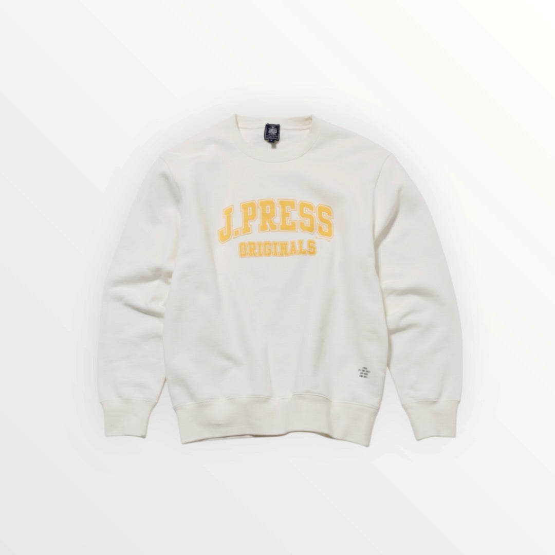 【J.PRESS MEN〈unisex〉】French Terry College Logo Sweat Shirt_260806005482