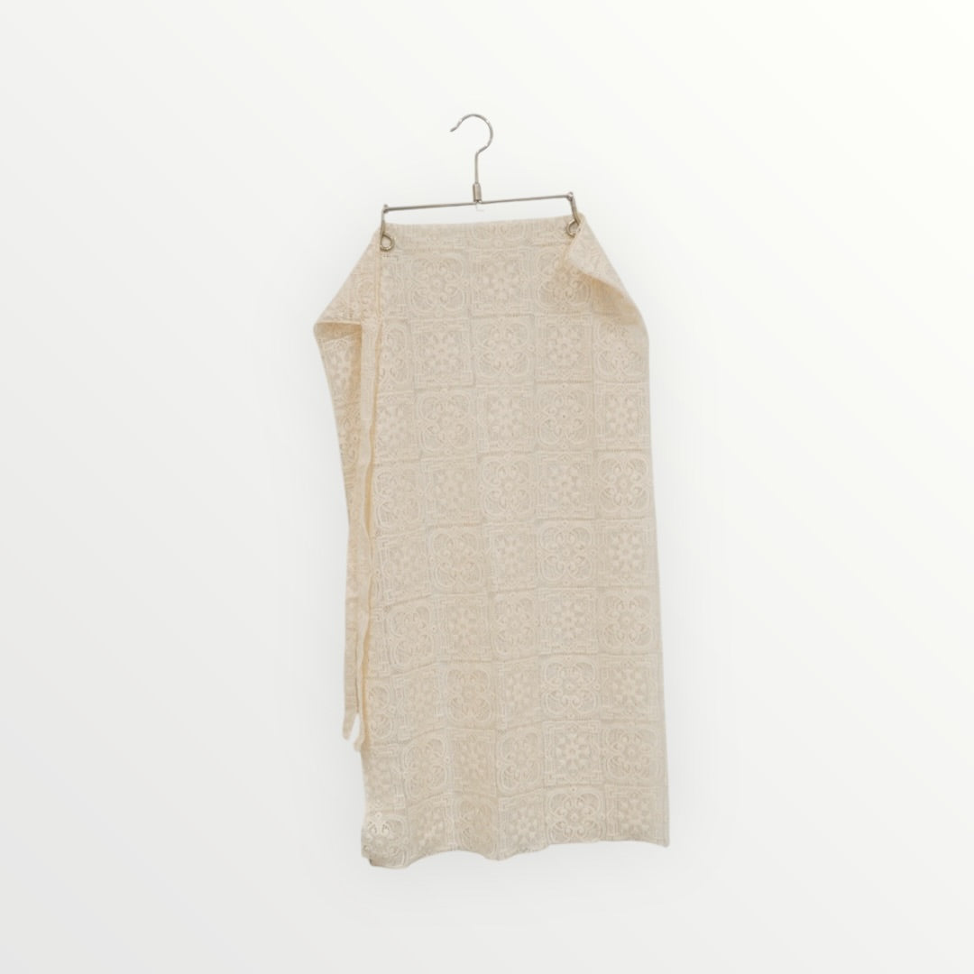 #5土田帆乃香選手着用【FRAY I.D】レースラップスカーフ_250818003781