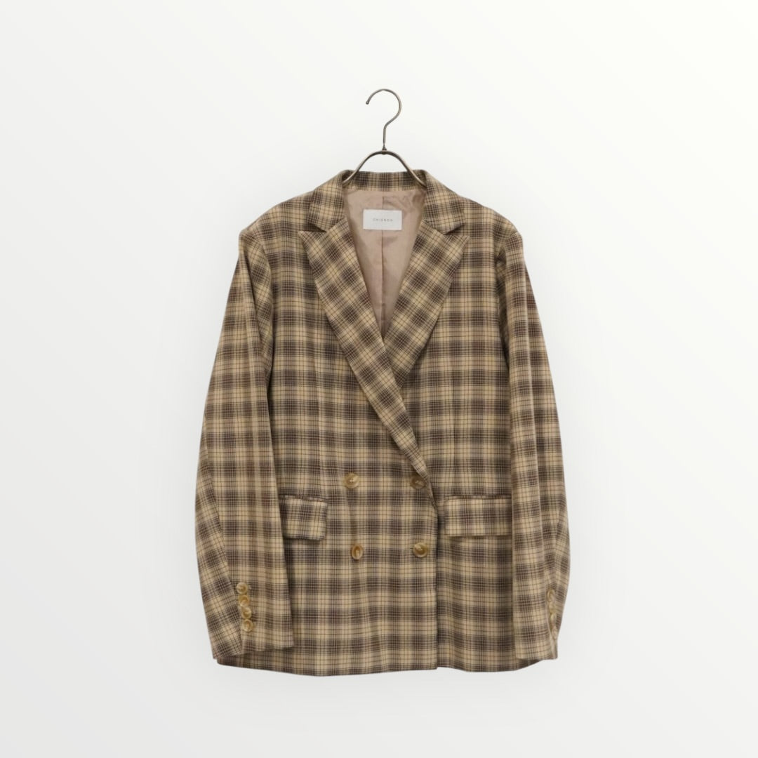 #5土田帆乃香選手着用【CHIGNON】チェックダブルJK_251010007910