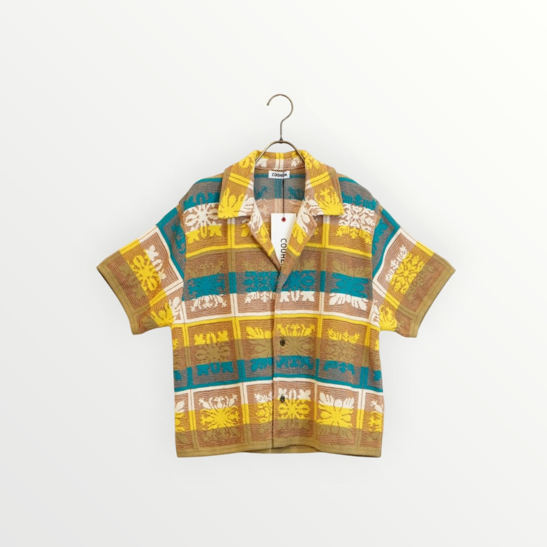 【COOHEM〈women's〉】HAWAIIAN QUILT KNIT SHIRT_260328008303