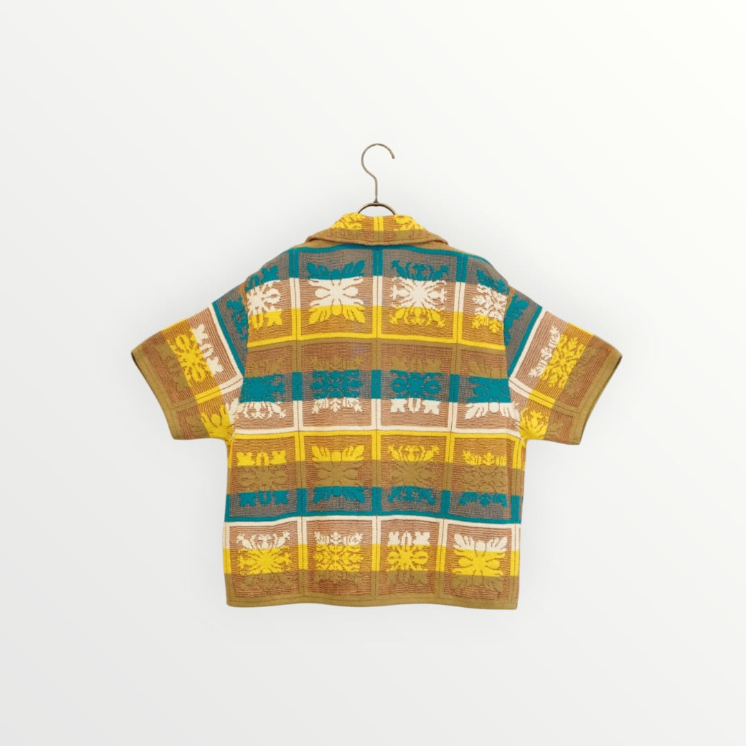 【COOHEM〈women's〉】HAWAIIAN QUILT KNIT SHIRT_260328008303