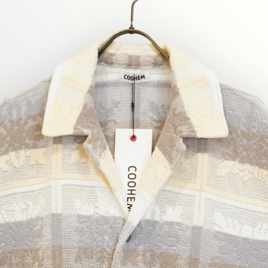 【COOHEM〈women's〉】HAWAIIAN QUILT KNIT SHIRT_260328008303