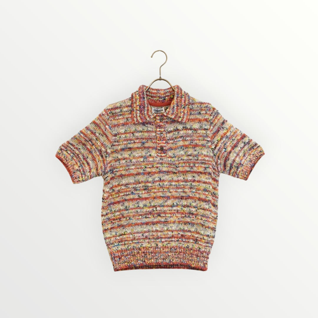 【COOHEM〈women's〉】KOUHEN TENJIKU KNIT POLO_260330008460