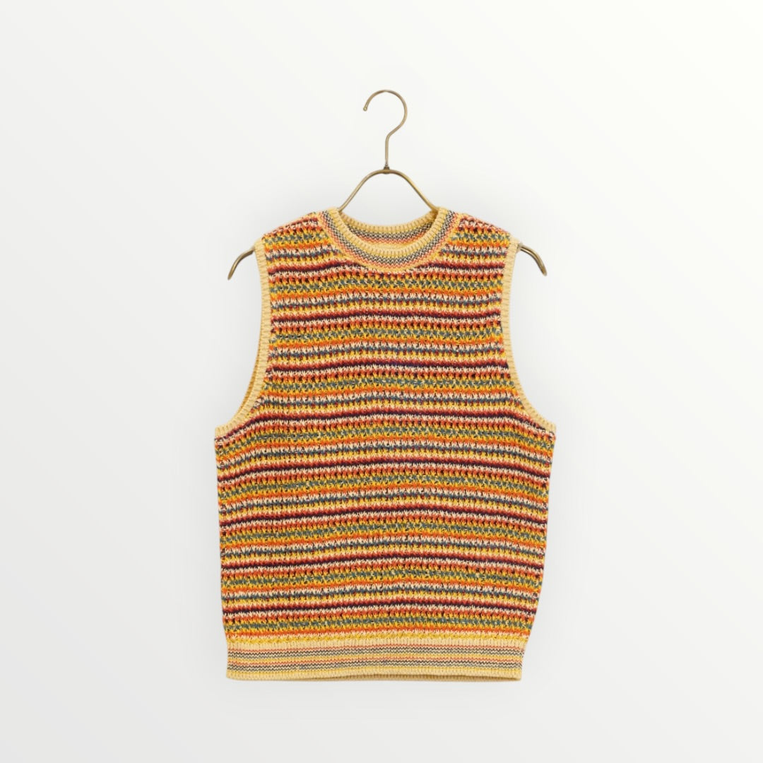 【COOHEM〈women's〉】SUKE BORDER KNIT VEST_260330008463
