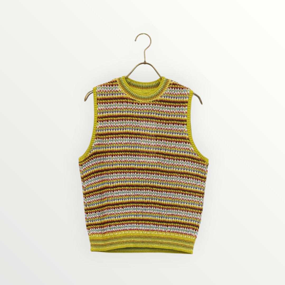 【COOHEM〈women's〉】SUKE BORDER KNIT VEST_260330008463