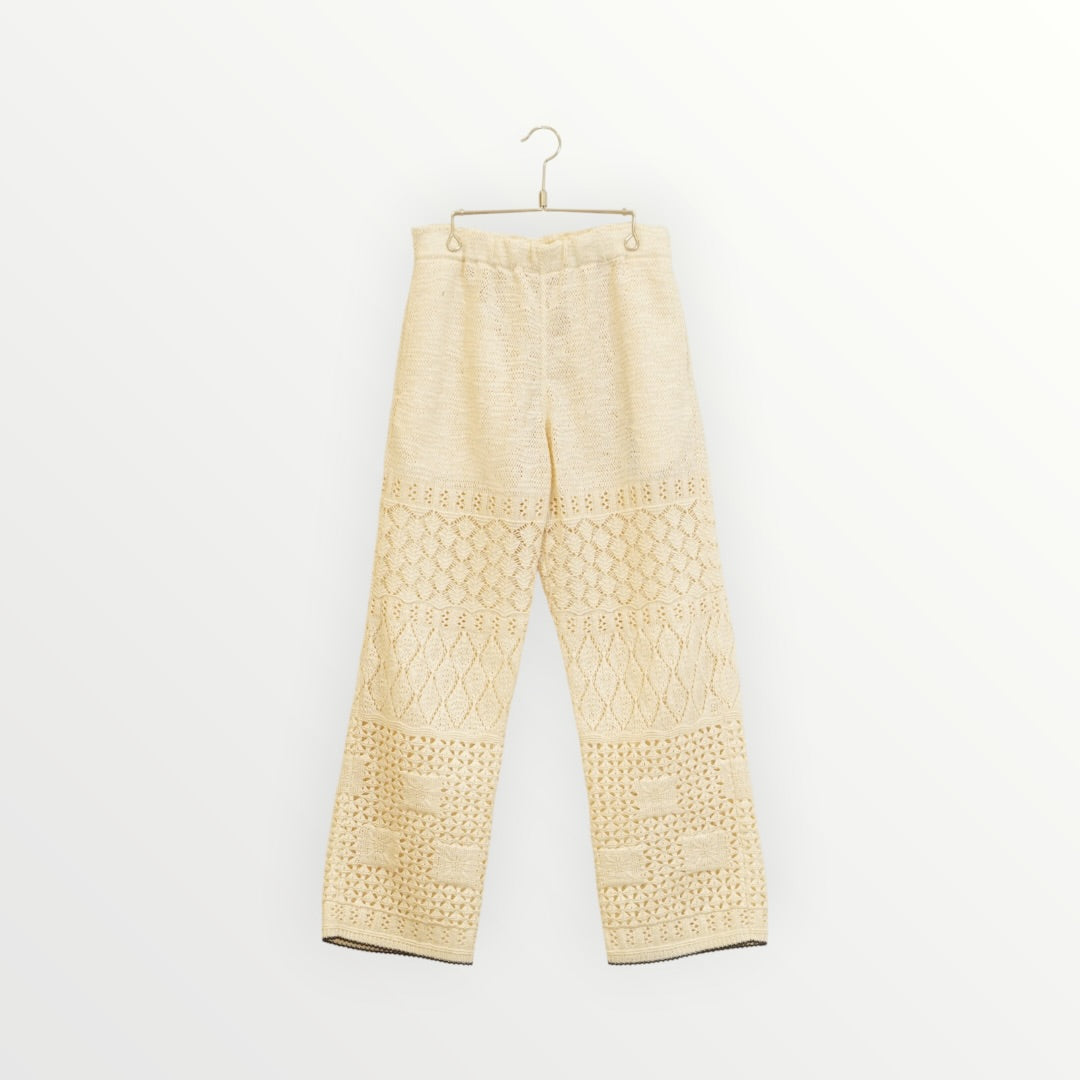 【COOHEM〈women's〉】SUKASHI EMBOSSED KNIT PANTS_260328008302
