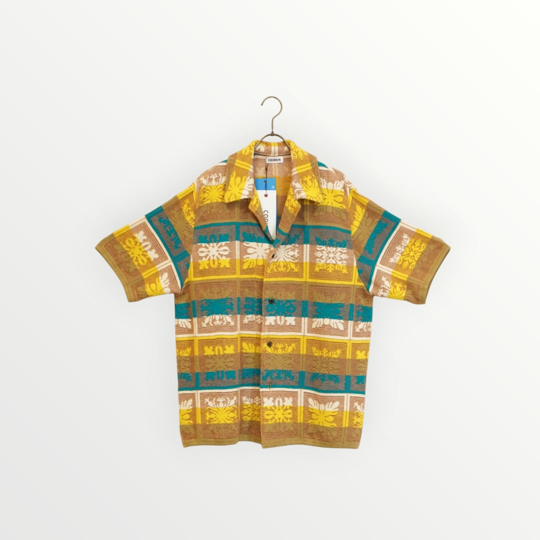 【COOHEM〈men's〉】HAWAIIAN QUILT KNIT SHIRT_260328008311