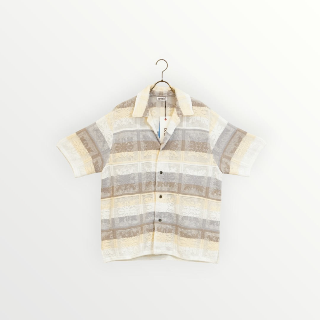 【COOHEM〈men's〉】HAWAIIAN QUILT KNIT SHIRT_260328008311