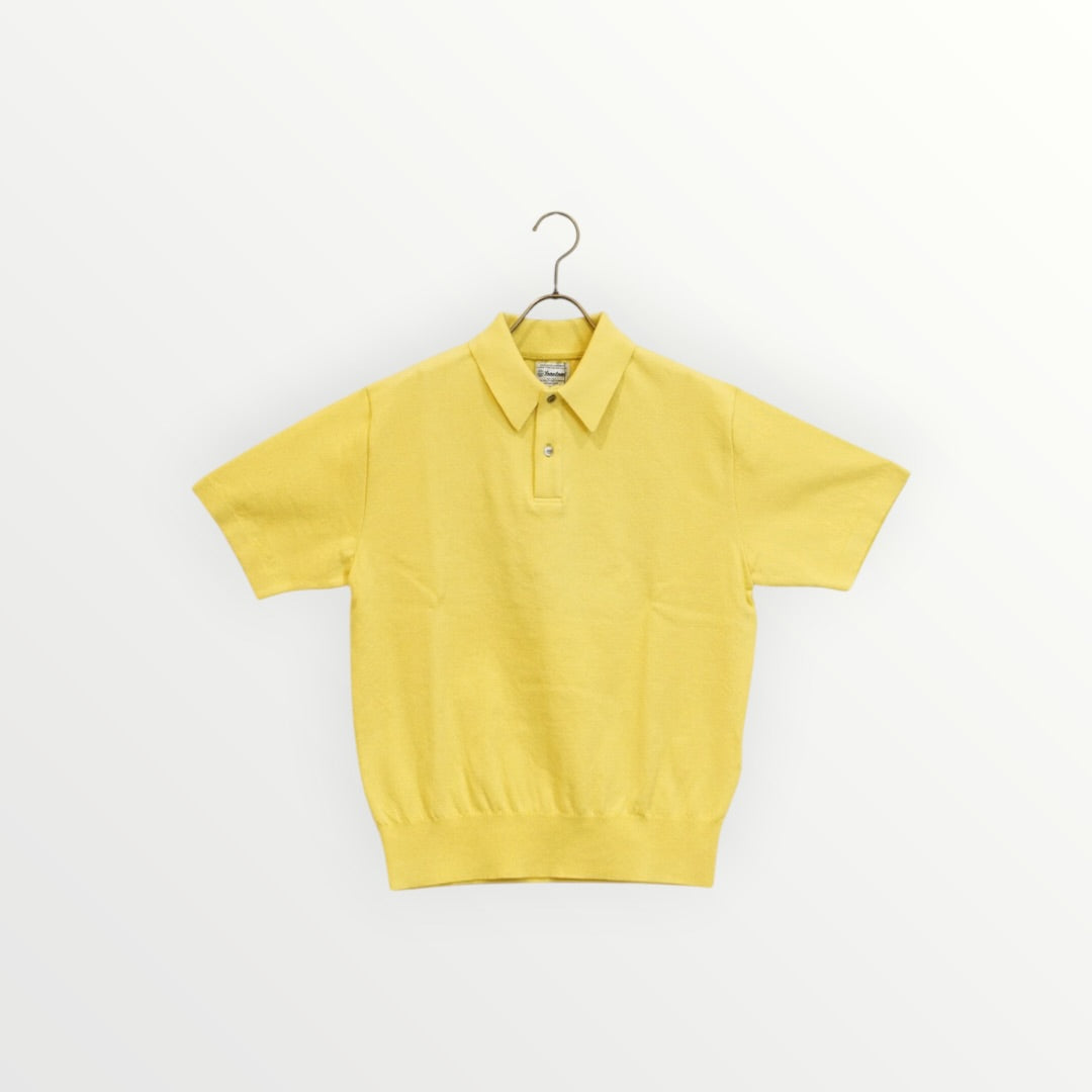 【Yonetomi〈unisex〉】LIGHT WAVE COTTON KNIT POLO_260328008319