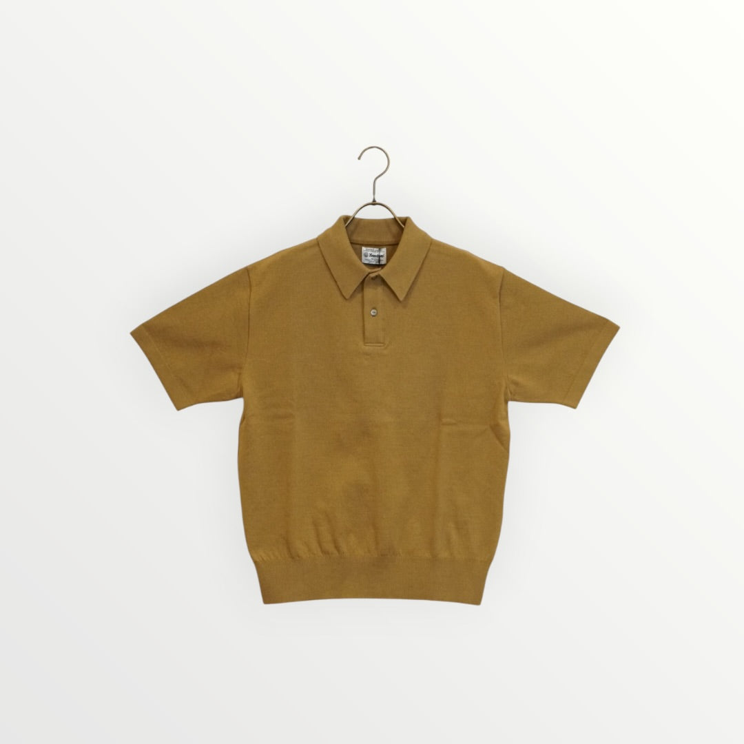 【Yonetomi〈unisex〉】LIGHT WAVE COTTON KNIT POLO_260328008319