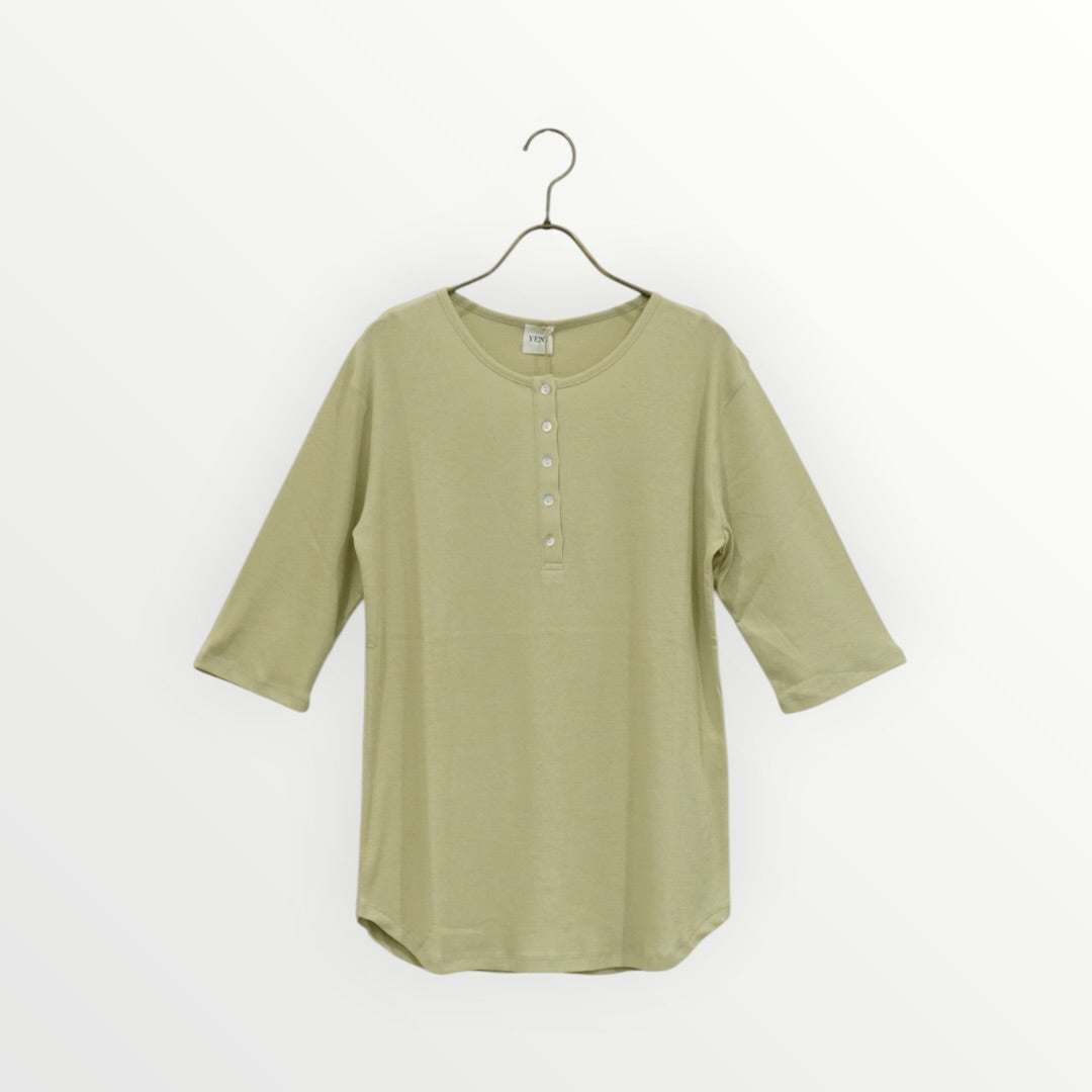 【YENN】HENRY NECK TEE_260418000007