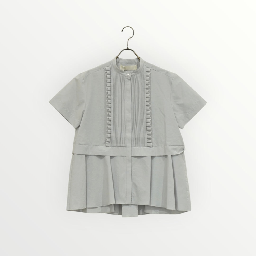 【MARILYN MOON】タックフリルフレアハーフスリーブシャツ_260416009764