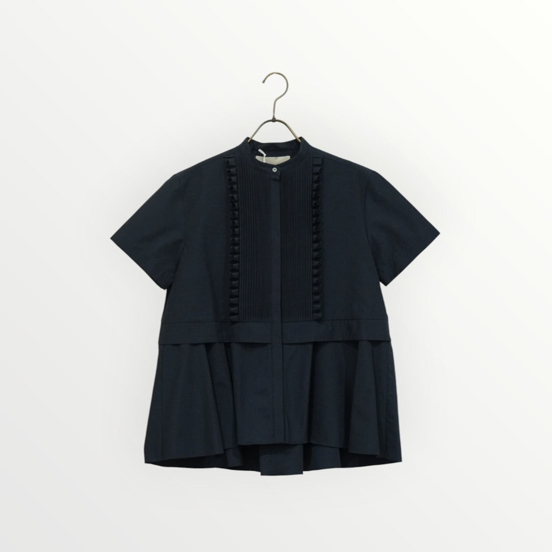 【MARILYN MOON】タックフリルフレアハーフスリーブシャツ_260416009764