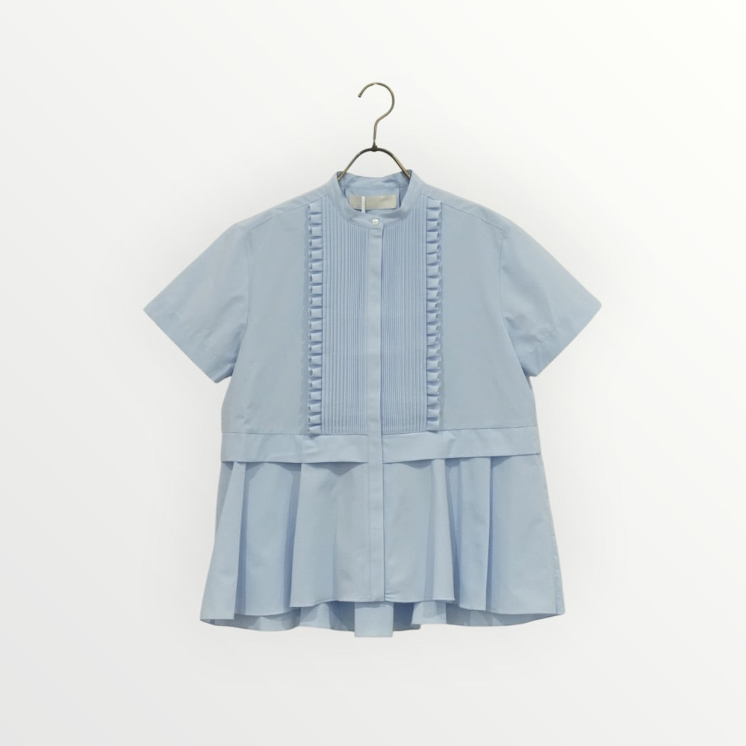 【MARILYN MOON】タックフリルフレアハーフスリーブシャツ_260416009764