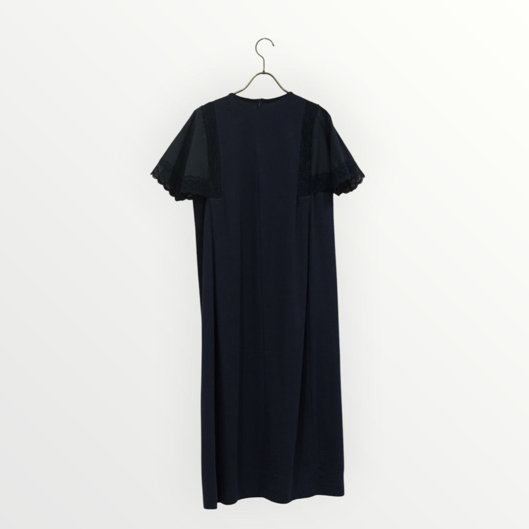 【MARILYN MOON】レースドハンカチスリーブワンピース_260416009767