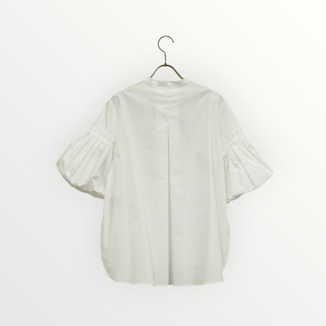 【SOI-MeME】バルーンスリーブピンタックエンブロイダリーシャツ_260401008682