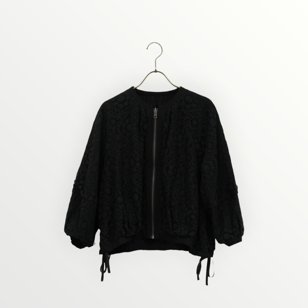 【MARILYN MOON】リバーシブルシアーレースブルゾン1260401008678