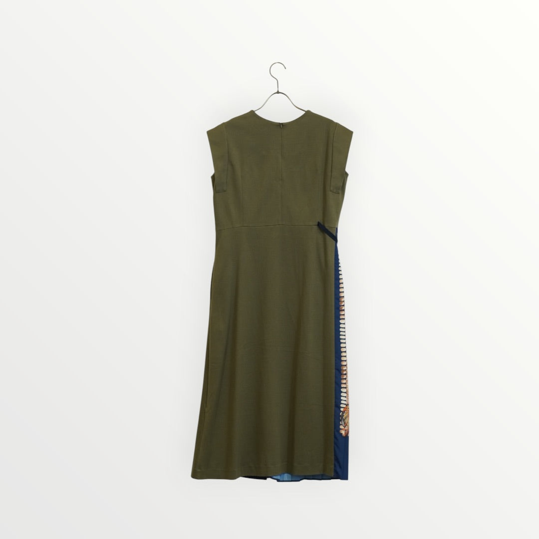 【Lallia Mù】スカーフドッキングカットワンピース