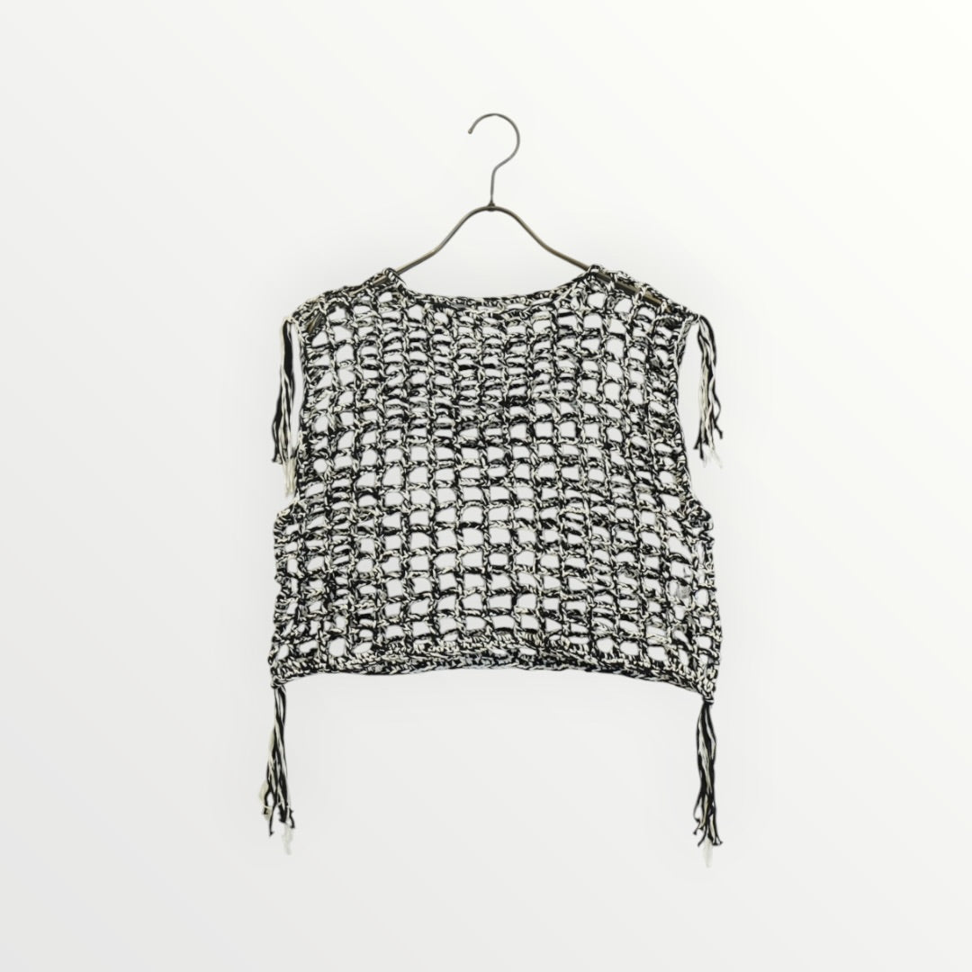 【YENN】CROCHET MESH TOPS_260603002854
